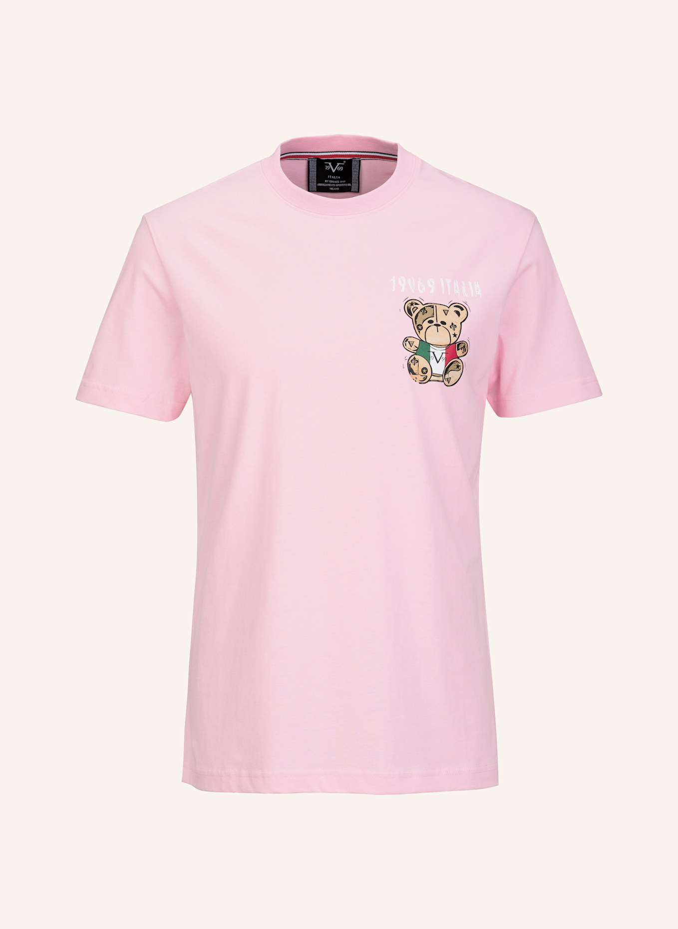 19V69 ITALIA T-Shirt RAFAEL ITALIAN TEDDY: ROSA