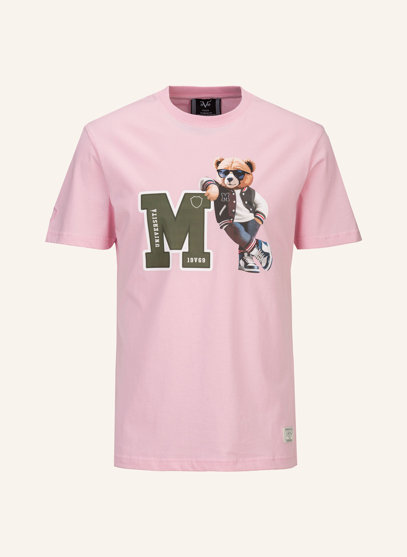 19V69 ITALIA T-Shirt RAFAEL COLLEGE: ROSA