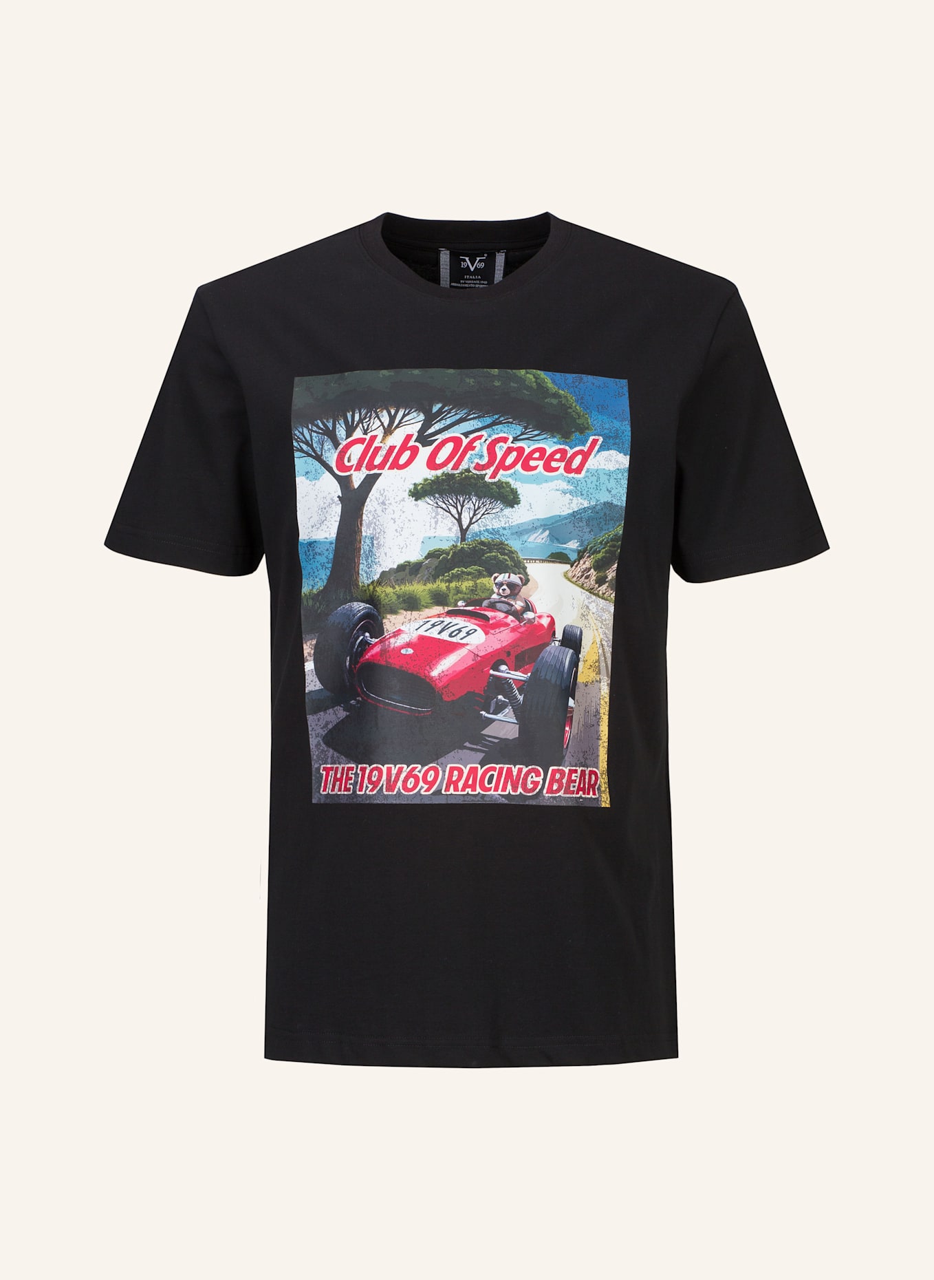 19V69 ITALIA T-Shirt RAFAEL RACING 3: SCHWARZ