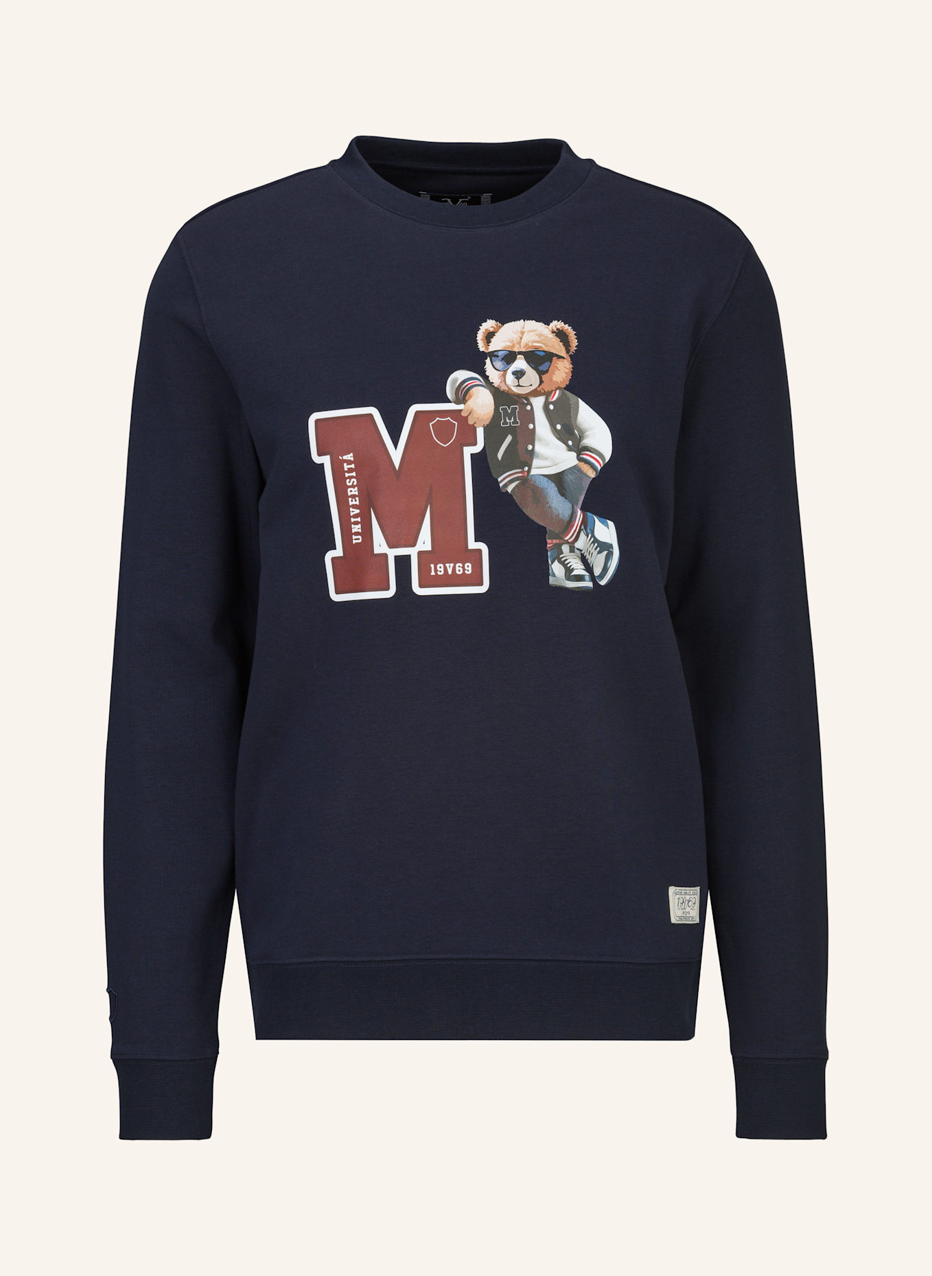 19V69 ITALIA Sweatshirt NICO COLLEGE: BLAU