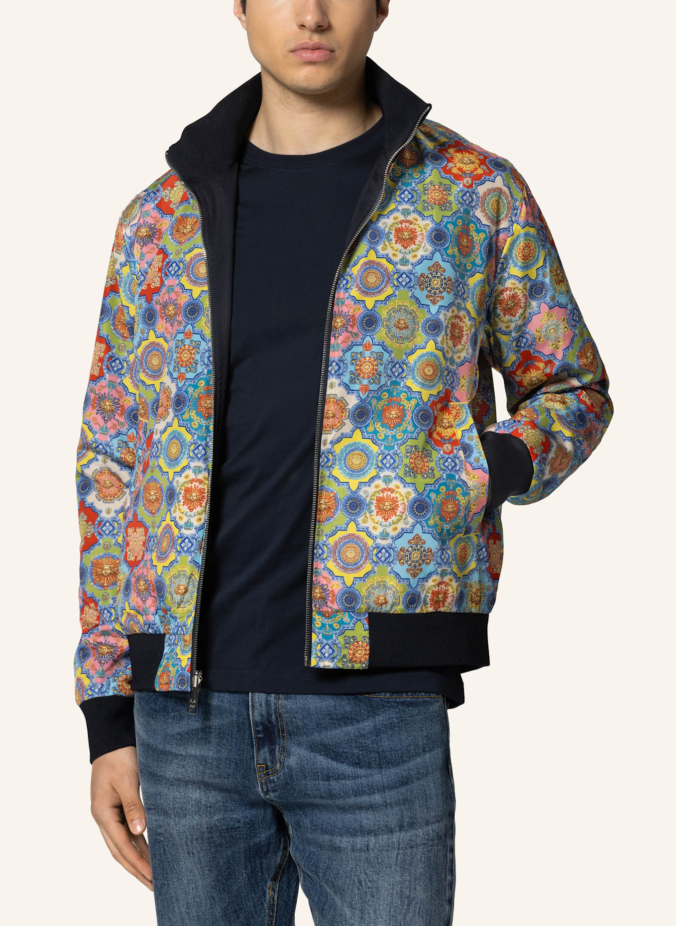 19V69 ITALIA Wendejacke PANATTA BAROQUE: ECRU
