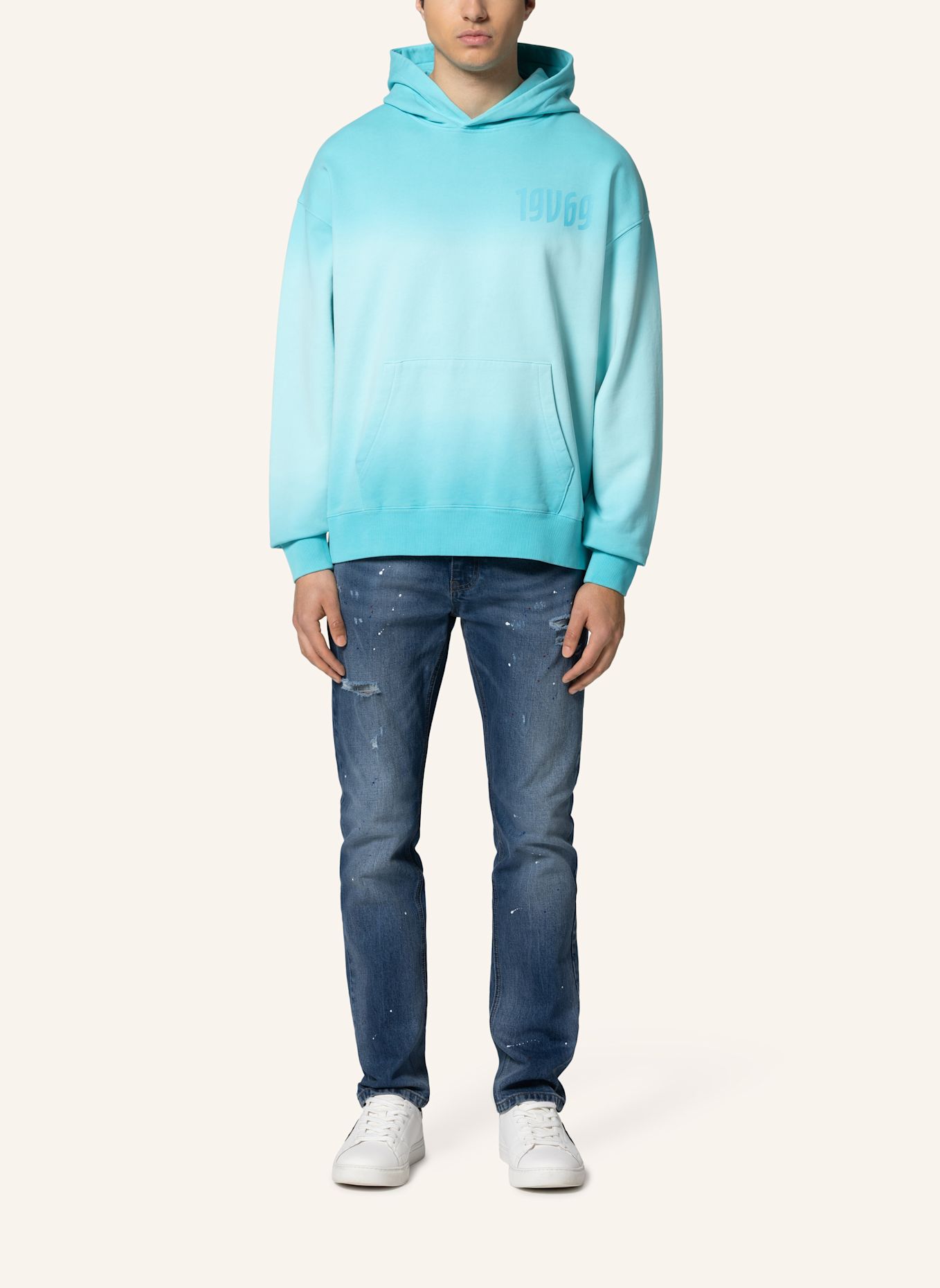 19V69 ITALIA Sweatshirt QUENTINO DIP: GRÜN