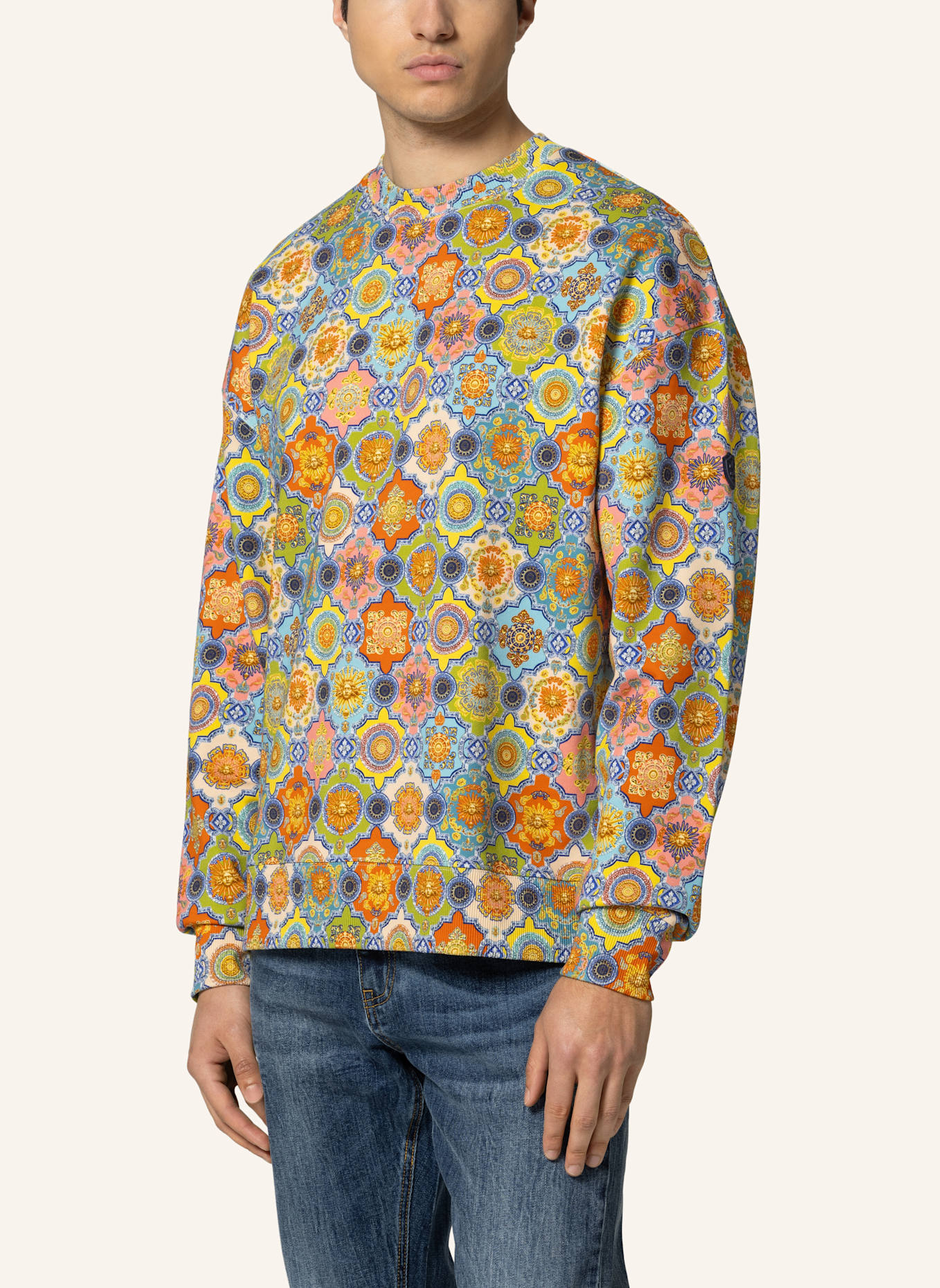 19V69 ITALIA Sweatshirt OMERO BAROQUE: ECRU