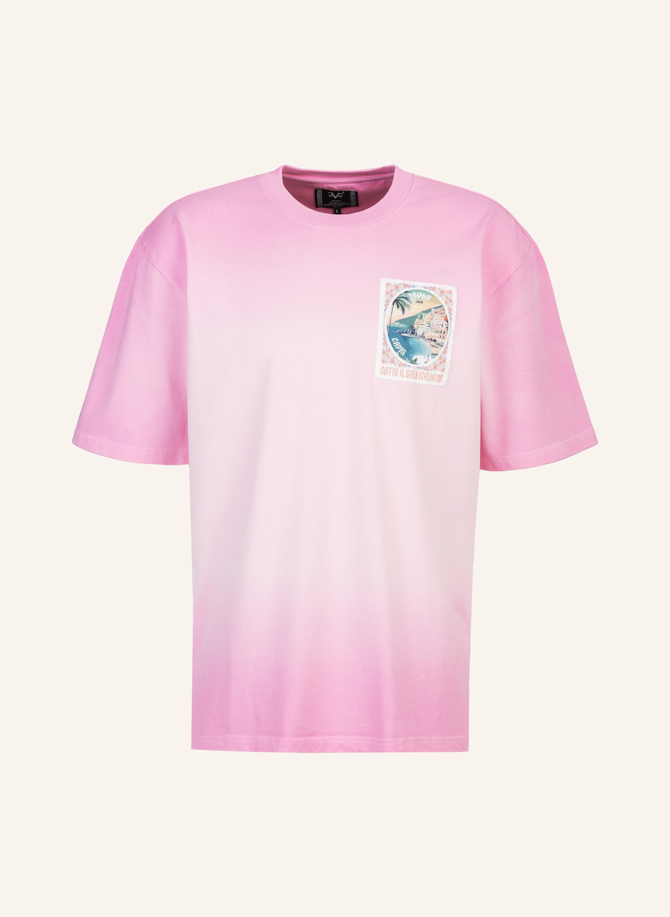 19V69 ITALIA Oversized T-Shirt TAMARO DIP: PINK