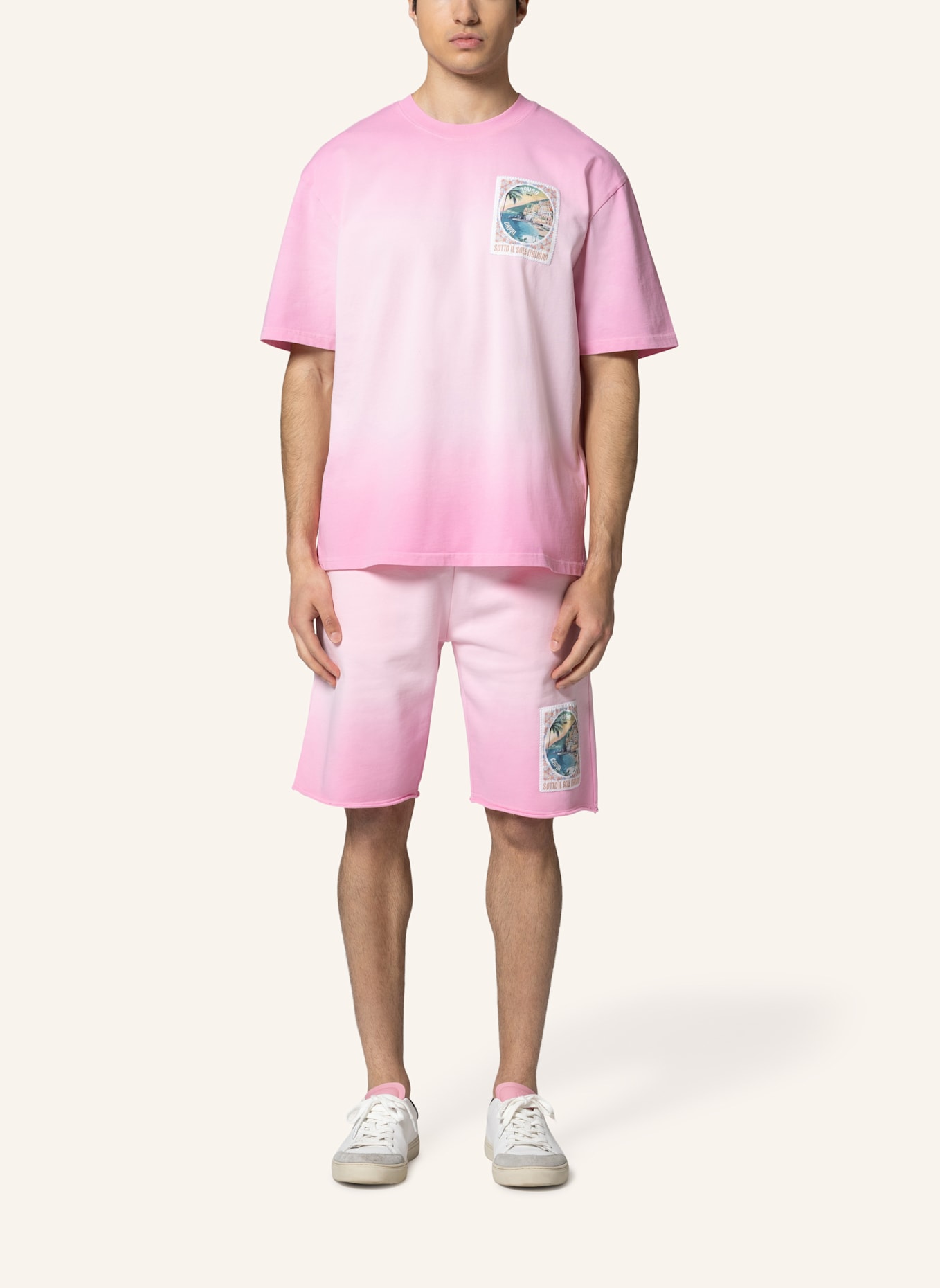 19V69 ITALIA Oversized T-Shirt TAMARO DIP: PINK