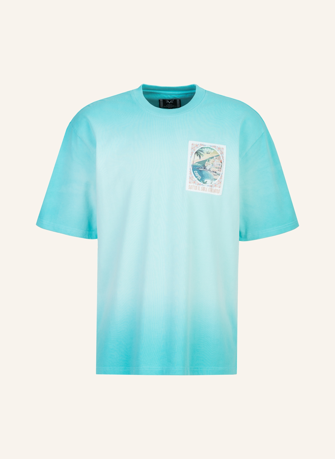 19V69 ITALIA Oversized T-Shirt TAMARO DIP: GRÜN