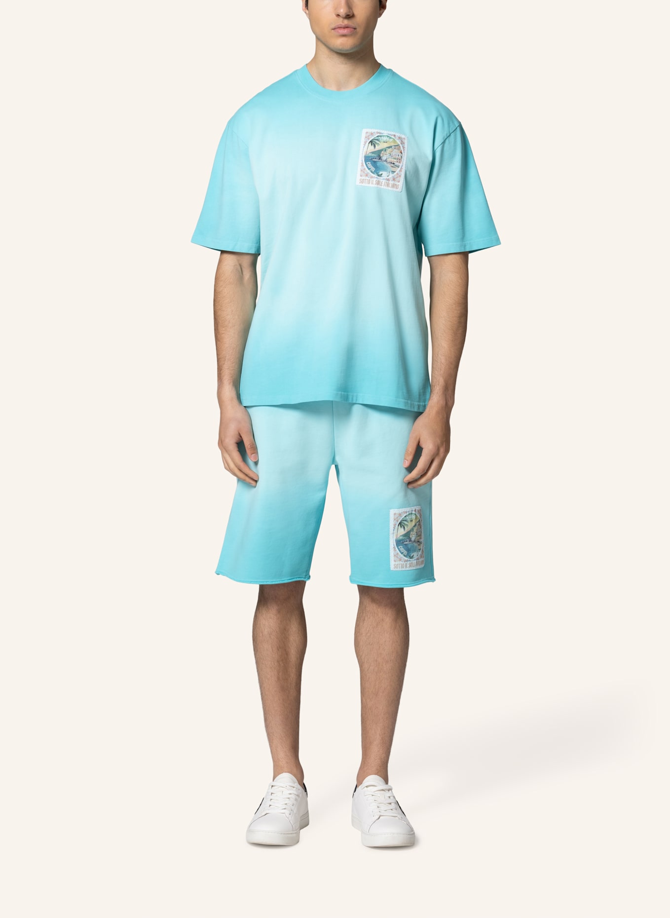 19V69 ITALIA Oversized T-Shirt TAMARO DIP: GRÜN
