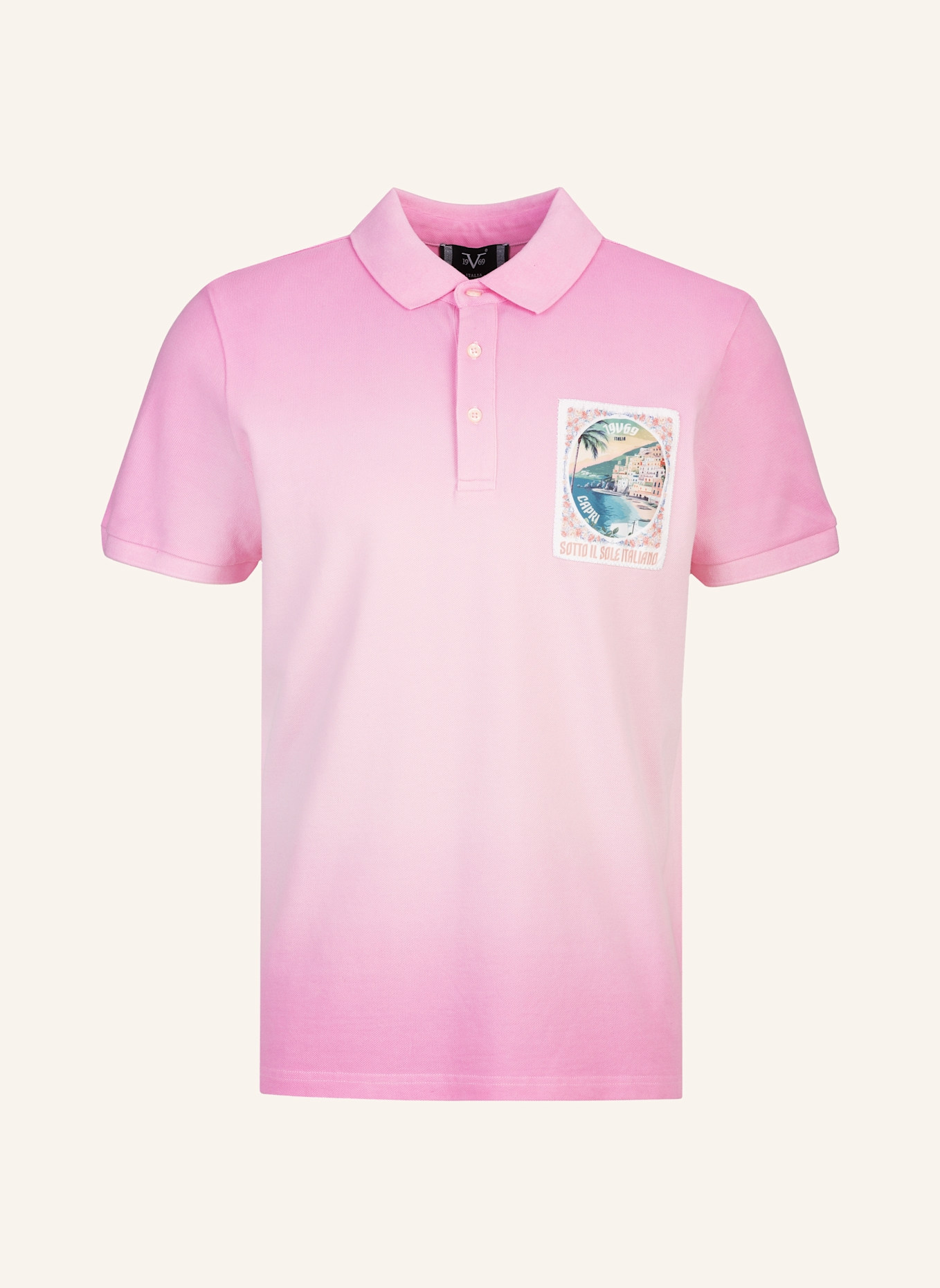 19V69 ITALIA Poloshirt EMILIO DIP: PINK