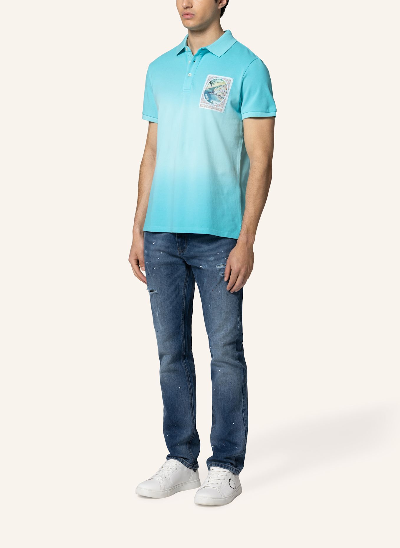 19V69 ITALIA Poloshirt EMILIO DIP: GRÜN