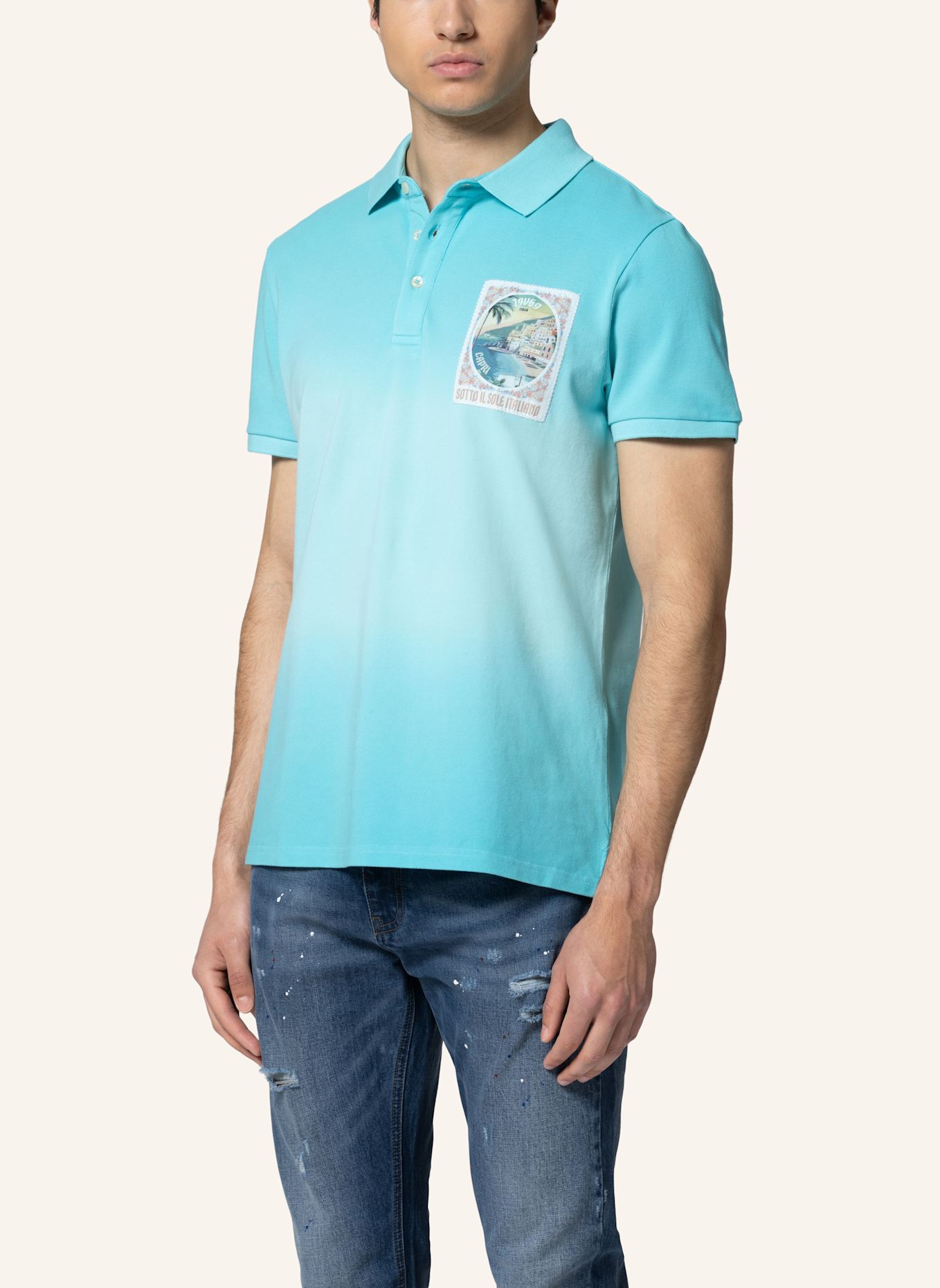 19V69 ITALIA Poloshirt EMILIO DIP: GRÜN