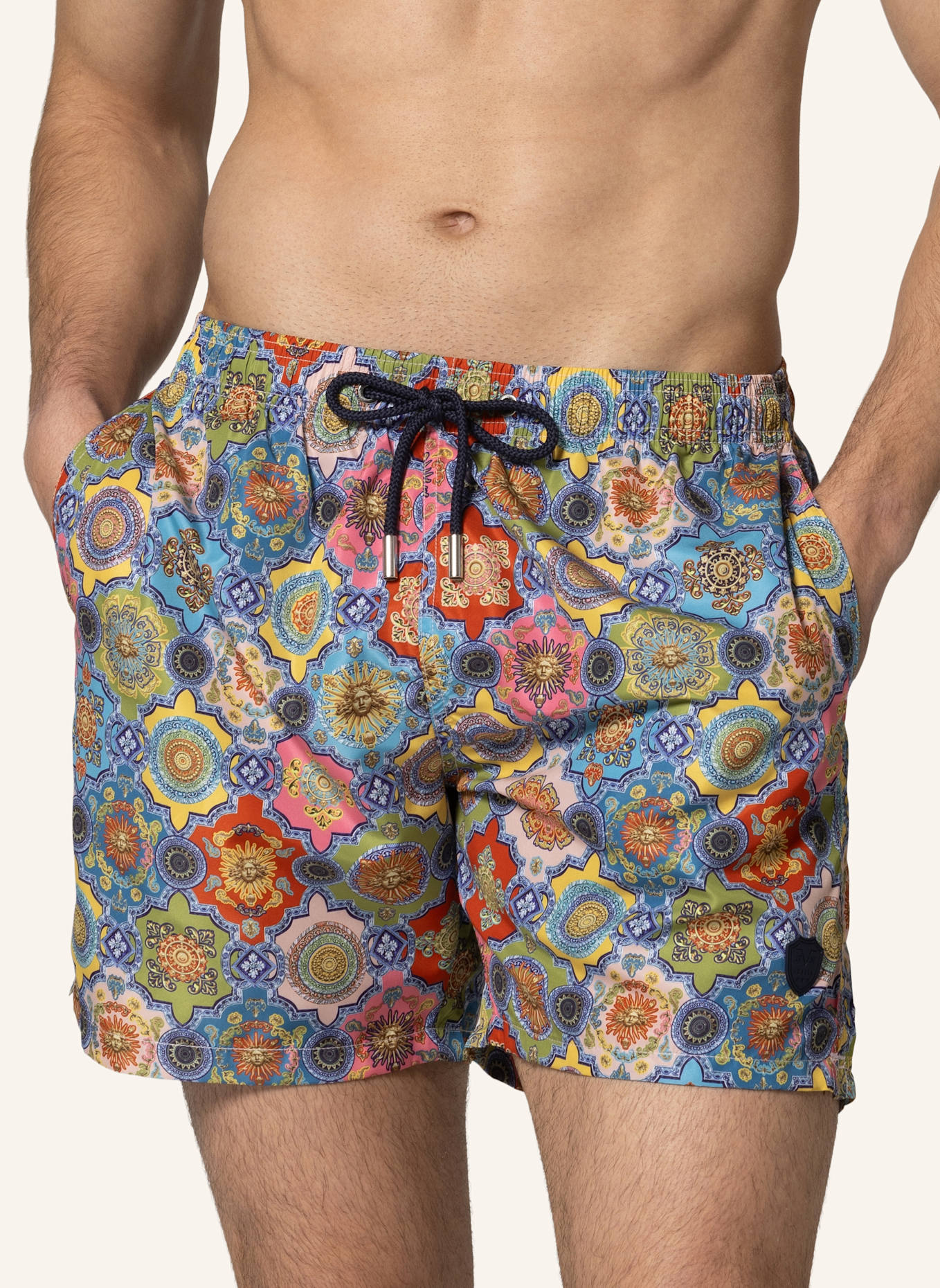 19V69 ITALIA Badehose SIRO BAROQUE: ECRU
