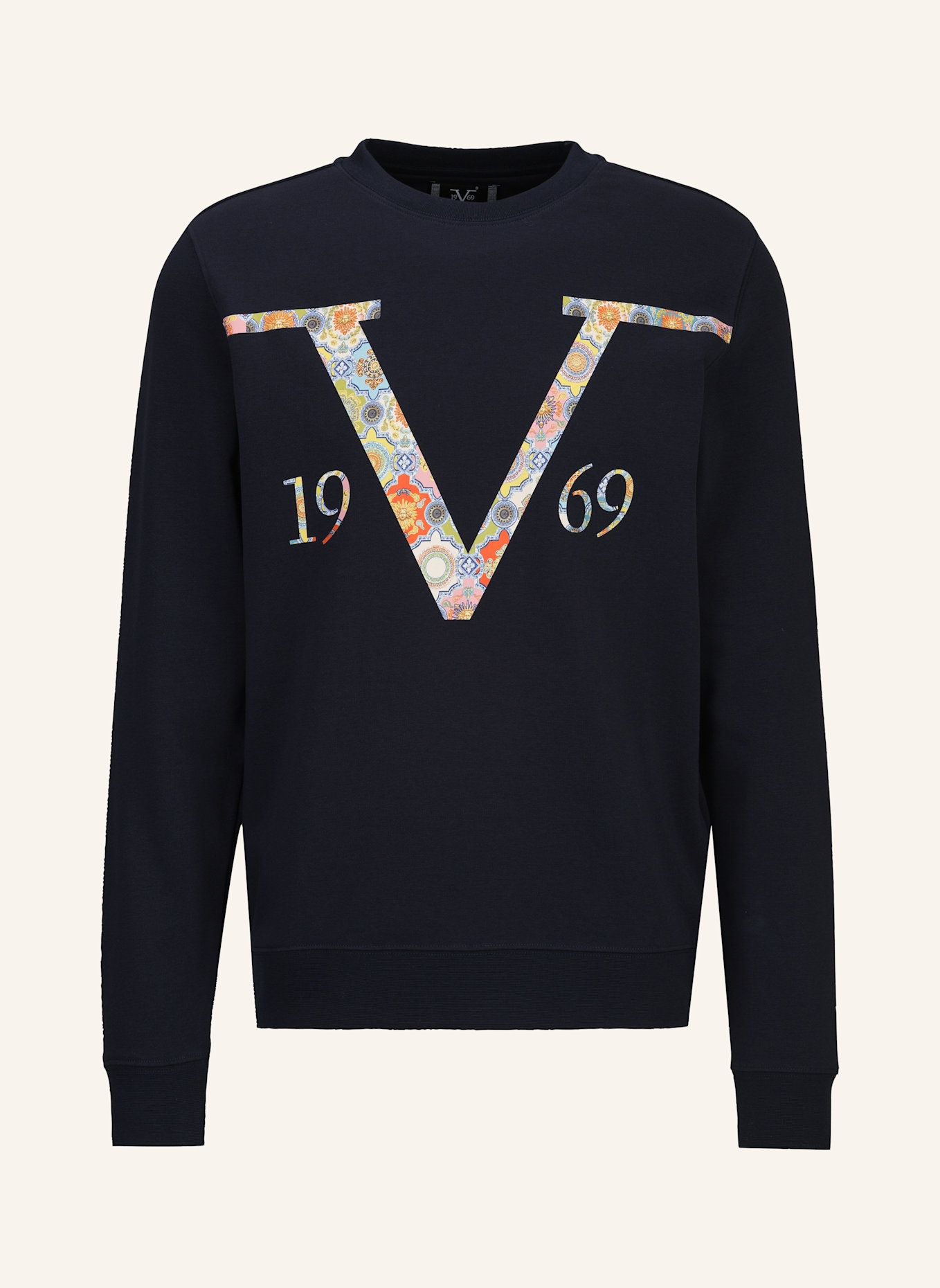 19V69 ITALIA Sweatshirt NICO BAROQUE: BLAU