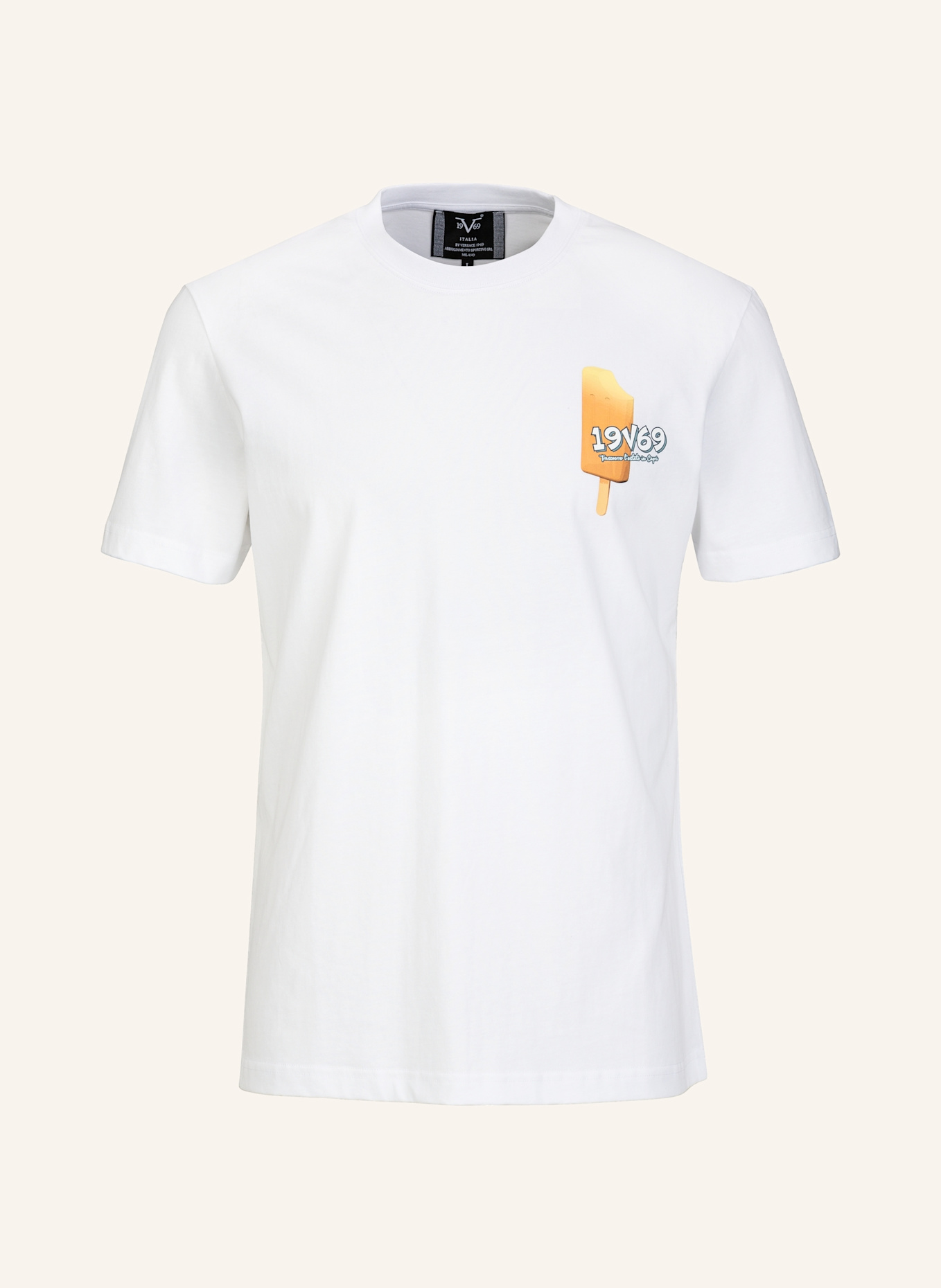19V69 ITALIA T-Shirt RAFAEL DIP: WEISS