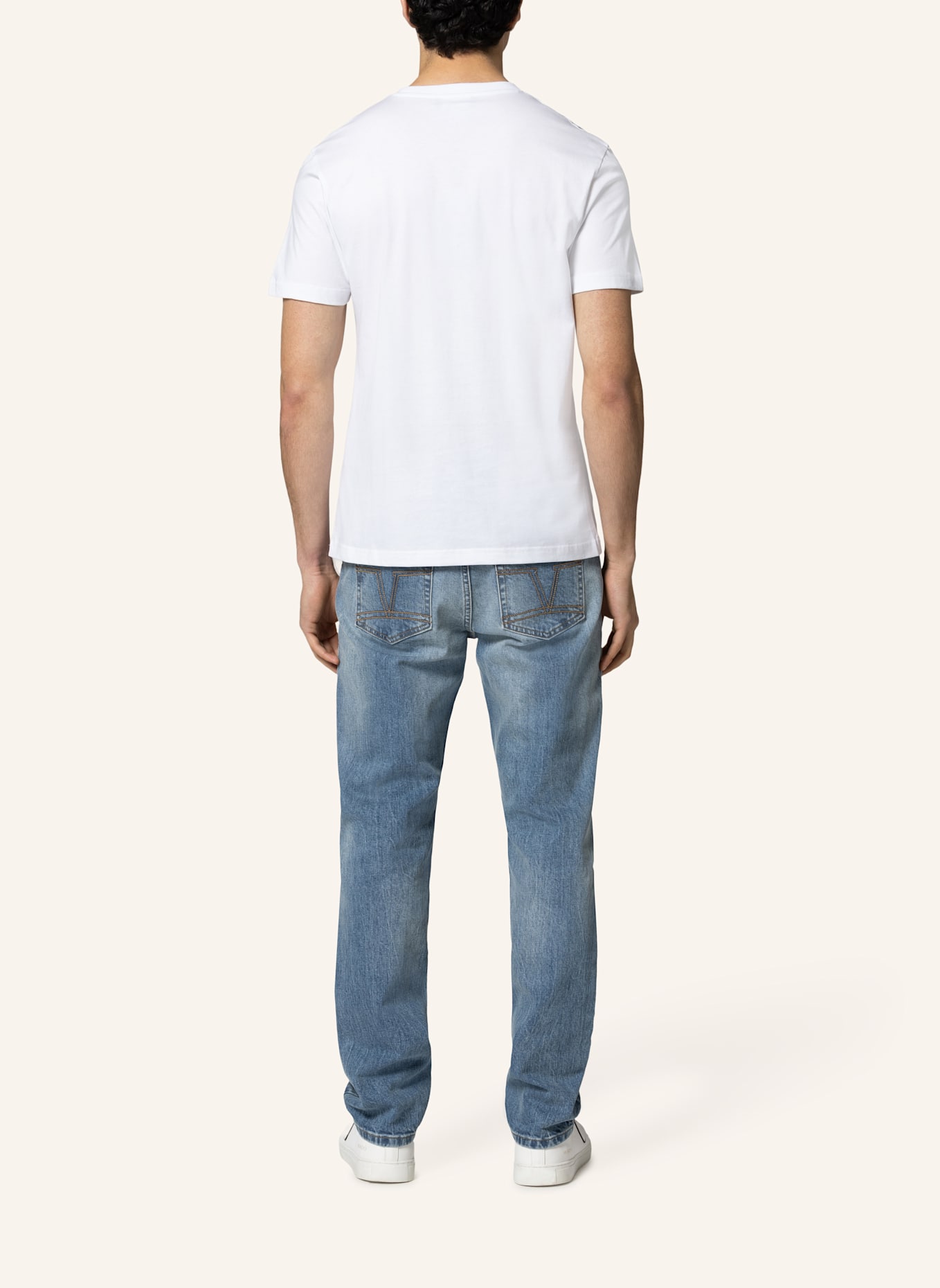 19V69 ITALIA T-Shirt RAFAEL DIP: WEISS