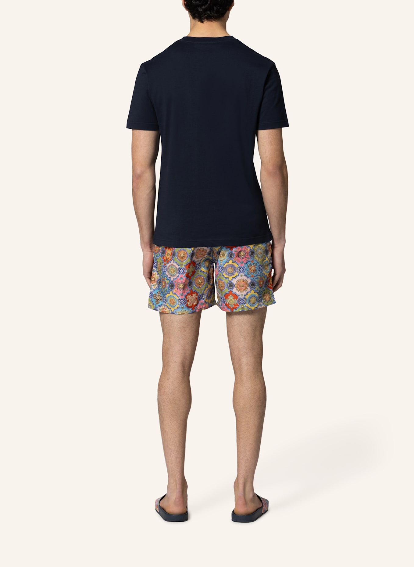 19V69 ITALIA T-Shirt RAFAEL BAROQUE: BLAU