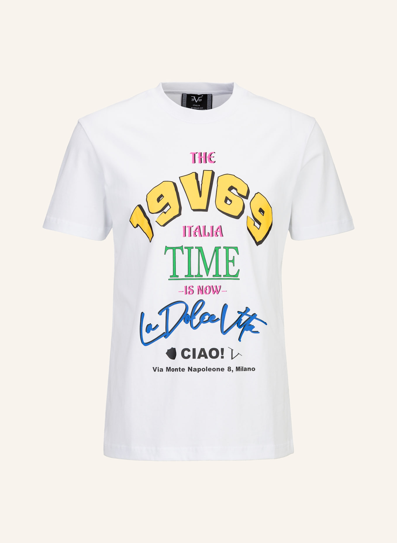 19V69 ITALIA T-Shirt RAFAEL CIAO: WEISS