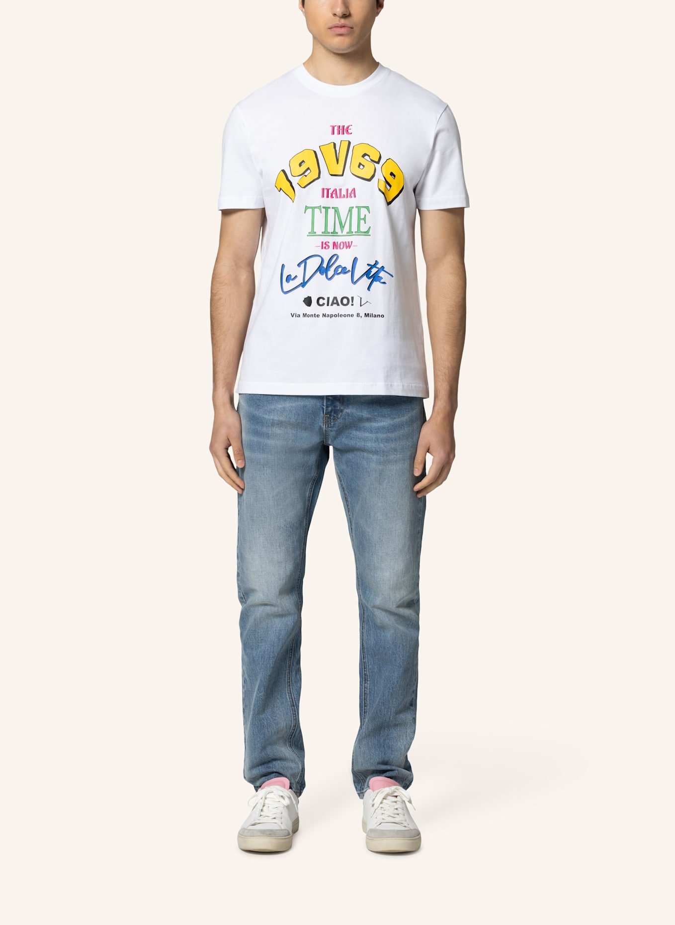 19V69 ITALIA T-Shirt RAFAEL CIAO: WEISS