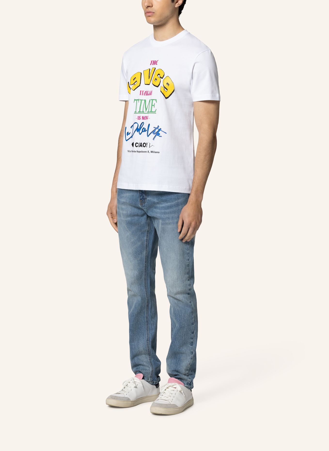 19V69 ITALIA T-Shirt RAFAEL CIAO: WEISS