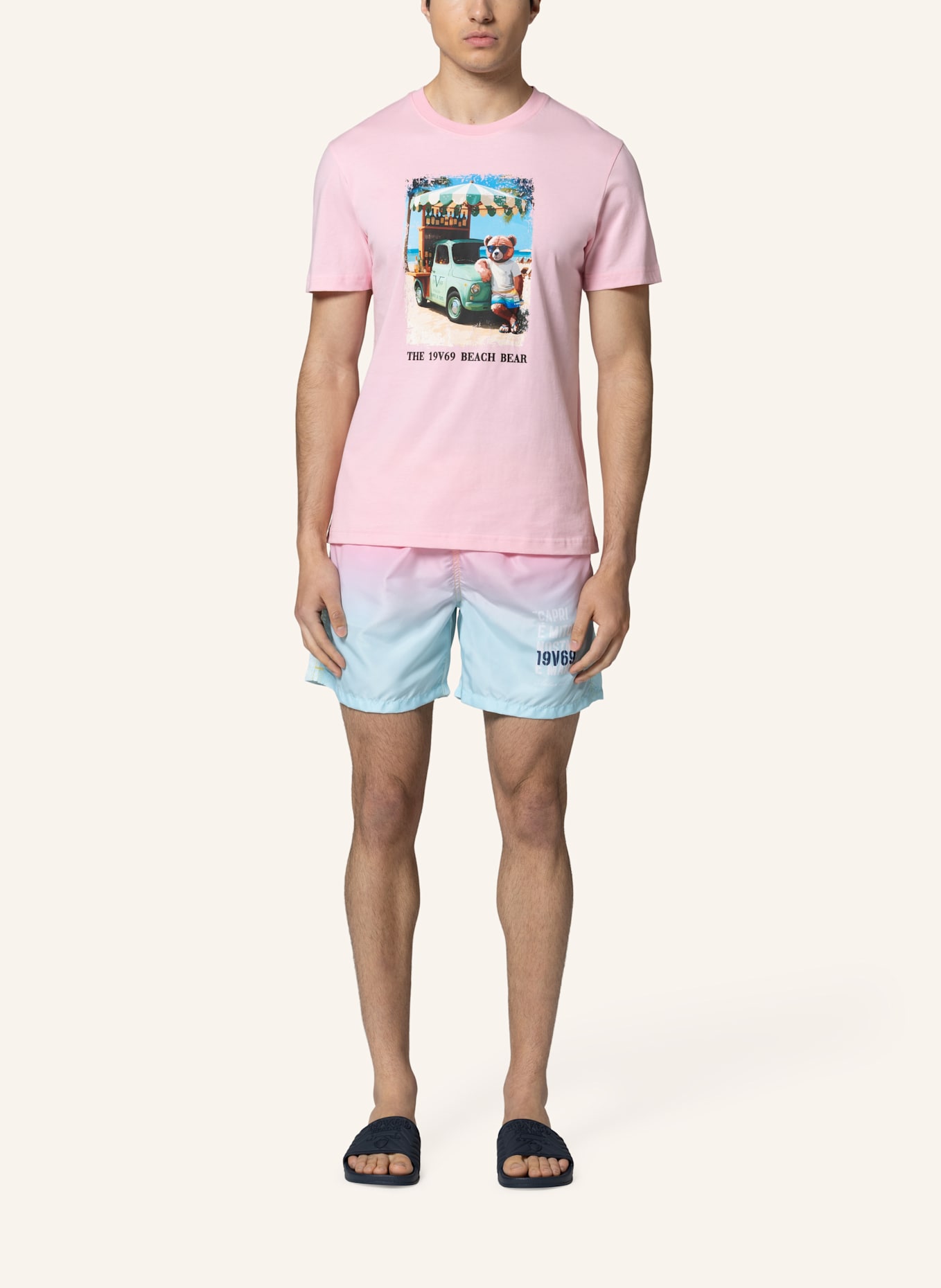 19V69 ITALIA T-Shirt RAFAEL BEACH: PINK
