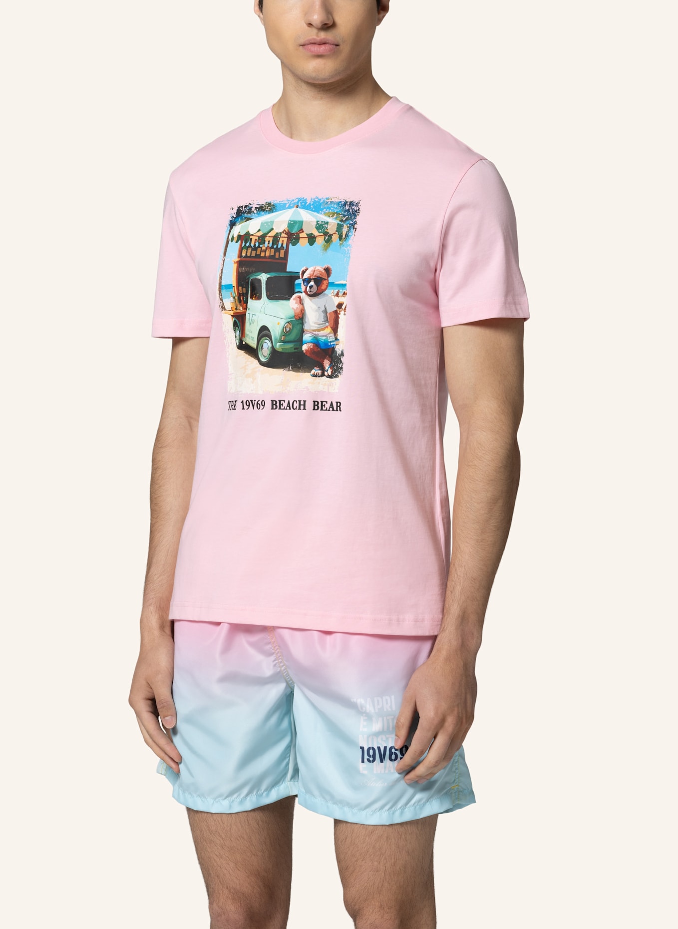 19V69 ITALIA T-Shirt RAFAEL BEACH: PINK