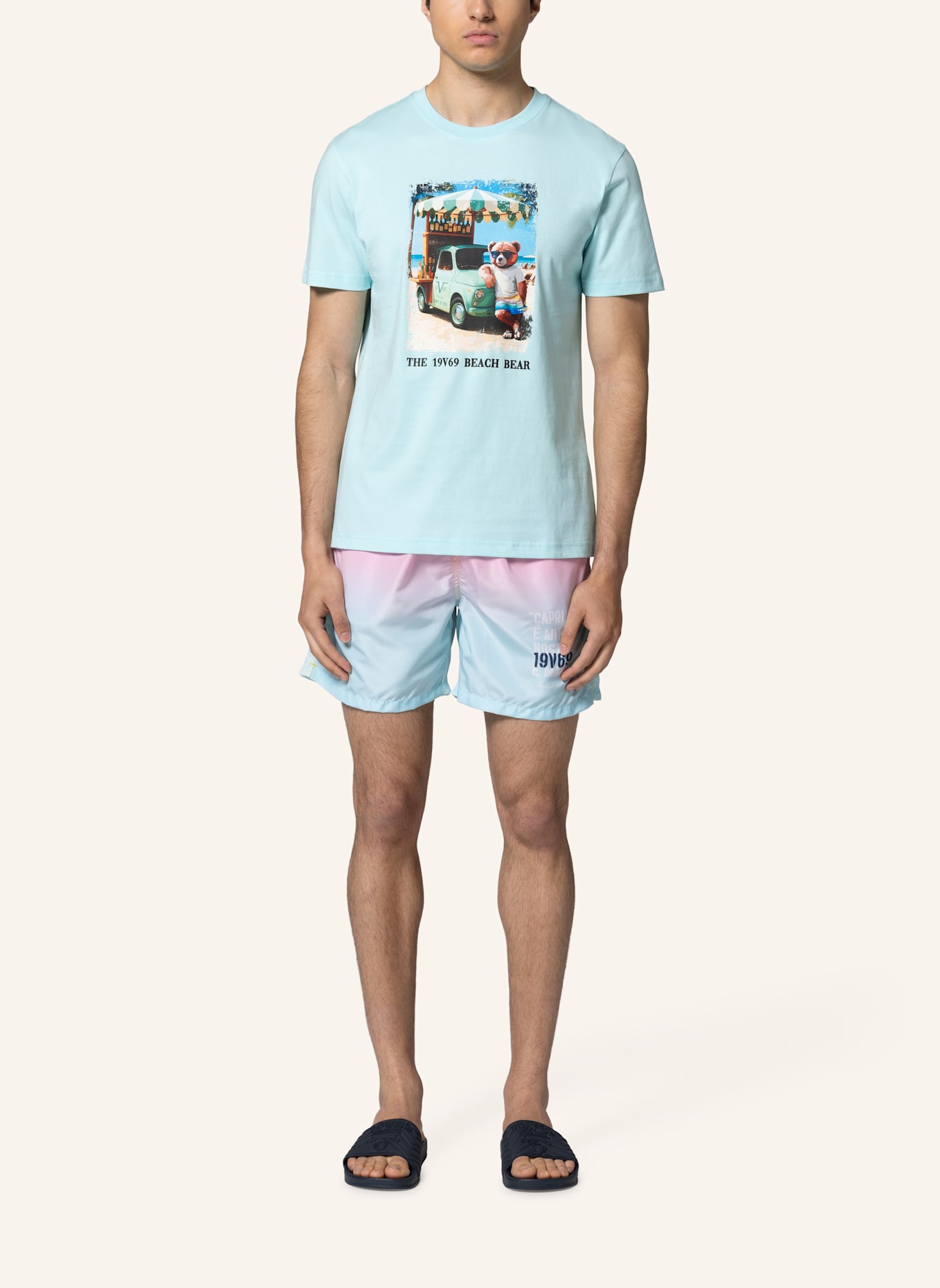 19V69 ITALIA T-Shirt RAFAEL BEACH: GRÜN