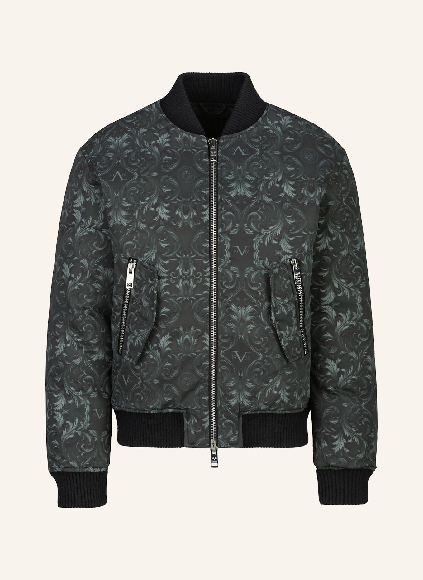 19V69 ITALIA Bomberjacke Camillo Baroque Str: SCHWARZ