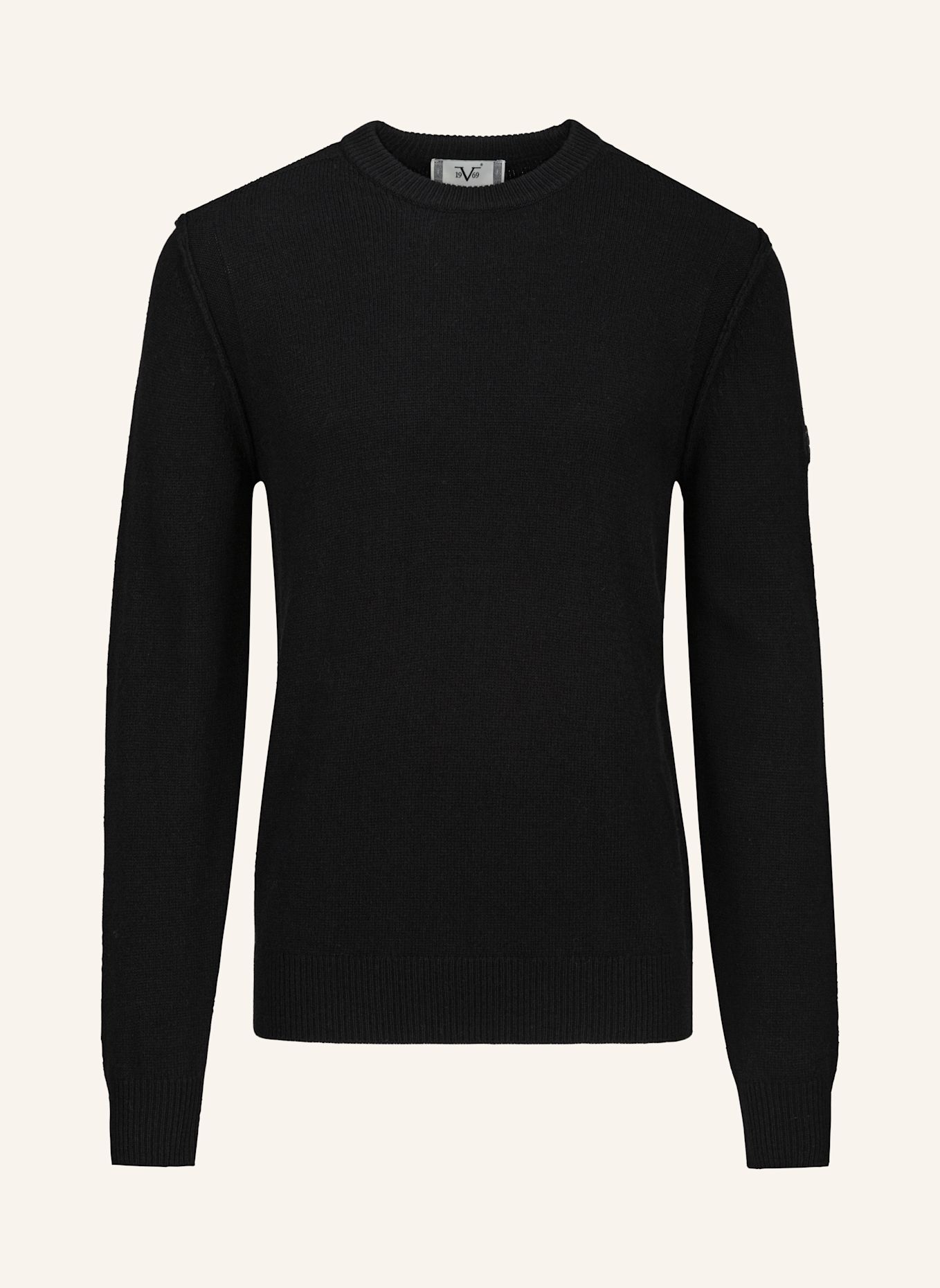 19V69 ITALIA Strickpullover Ricardo: SCHWARZ
