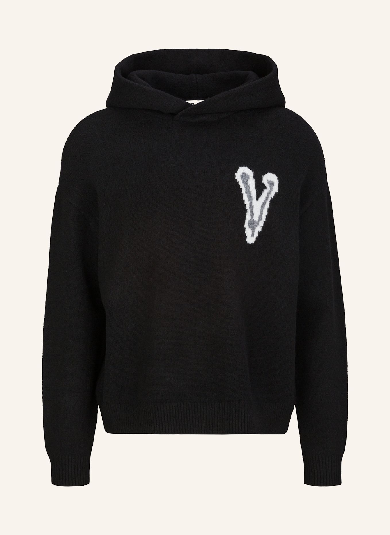 19V69 ITALIA Strickpullover Rico: SCHWARZ