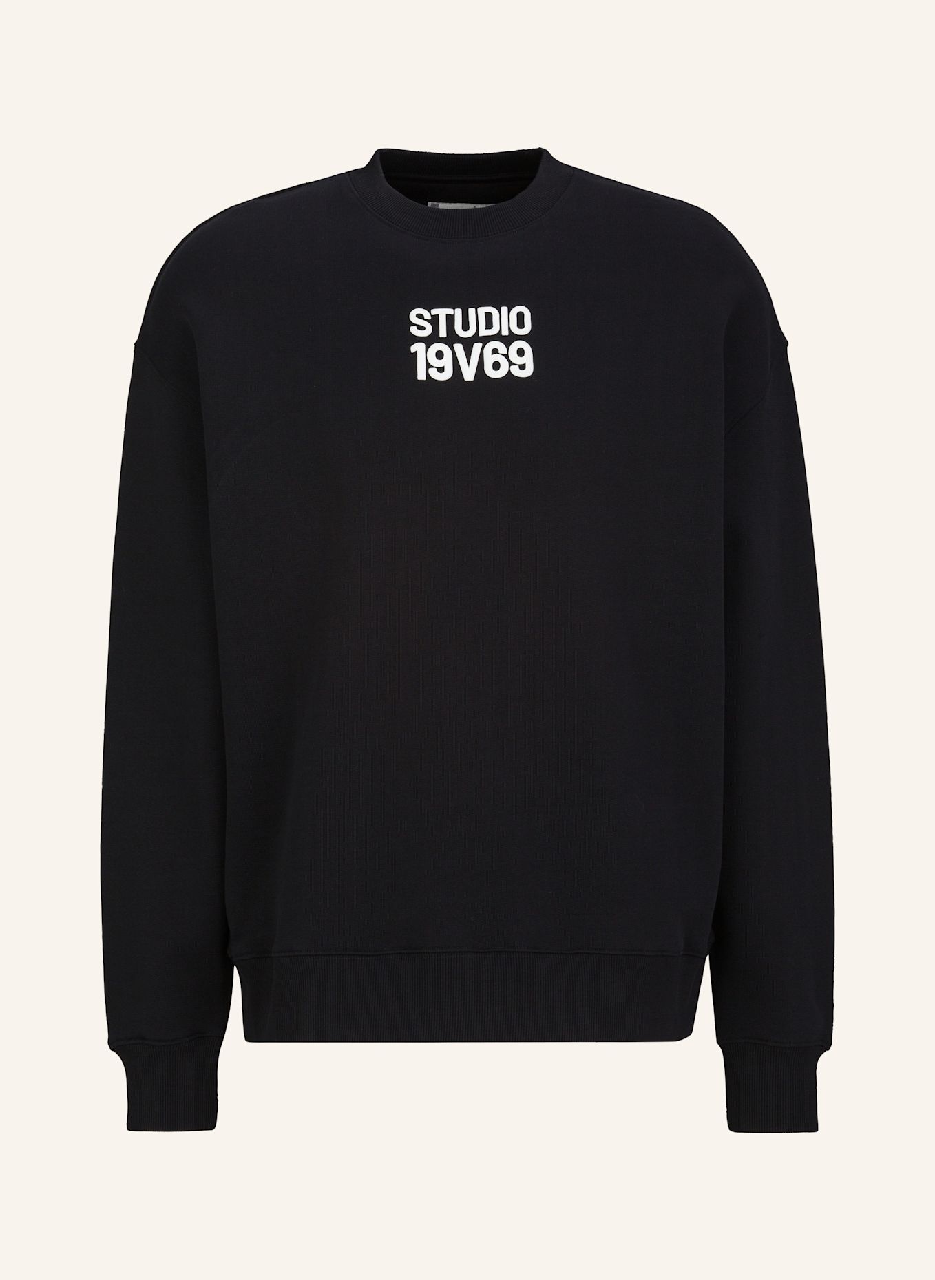 19V69 ITALIA Sweatshirt Omero Studio: SCHWARZ
