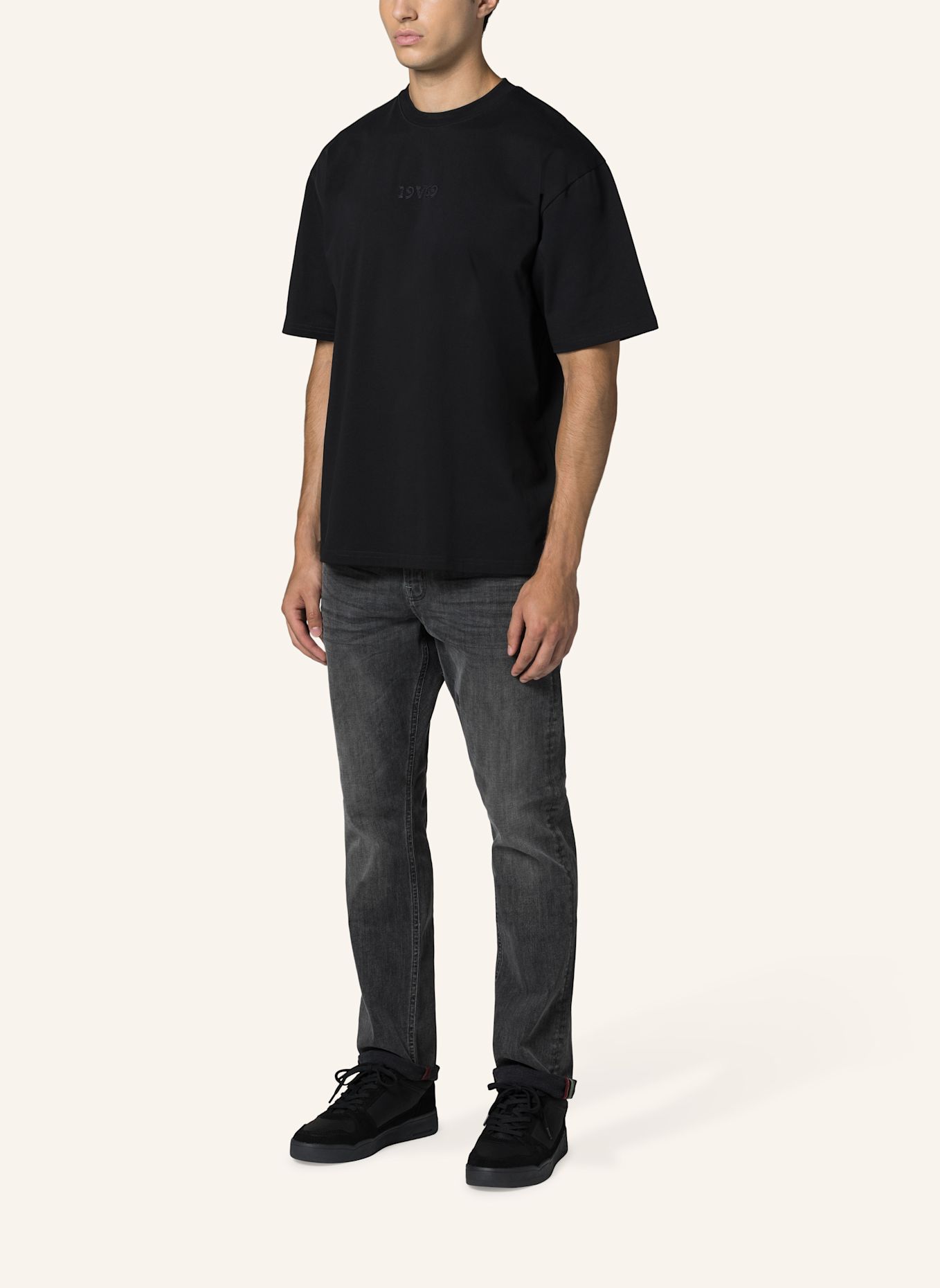19V69 ITALIA T-Shirt Tamaro Street: SCHWARZ