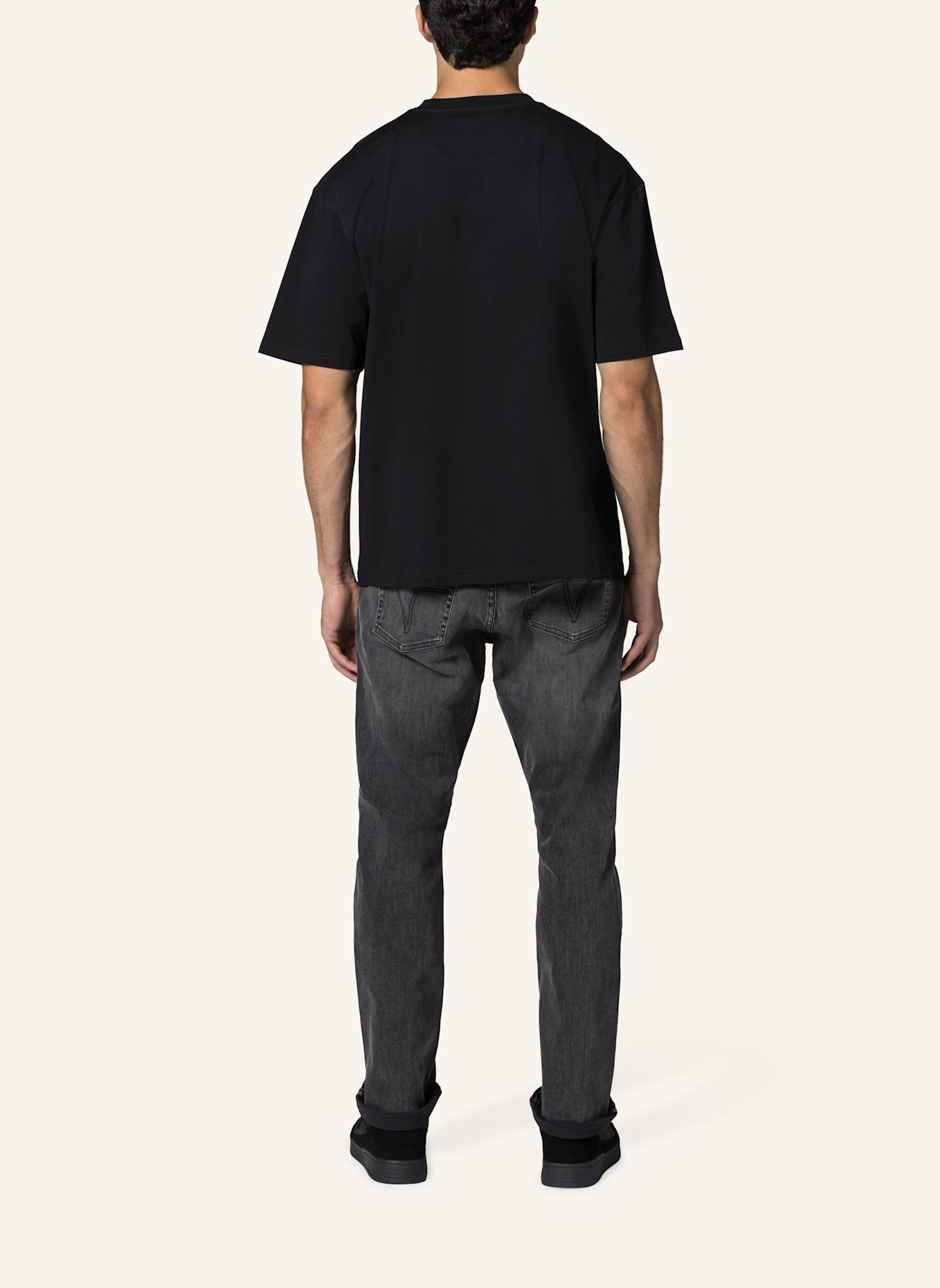19V69 ITALIA T-Shirt Tamaro Street: SCHWARZ