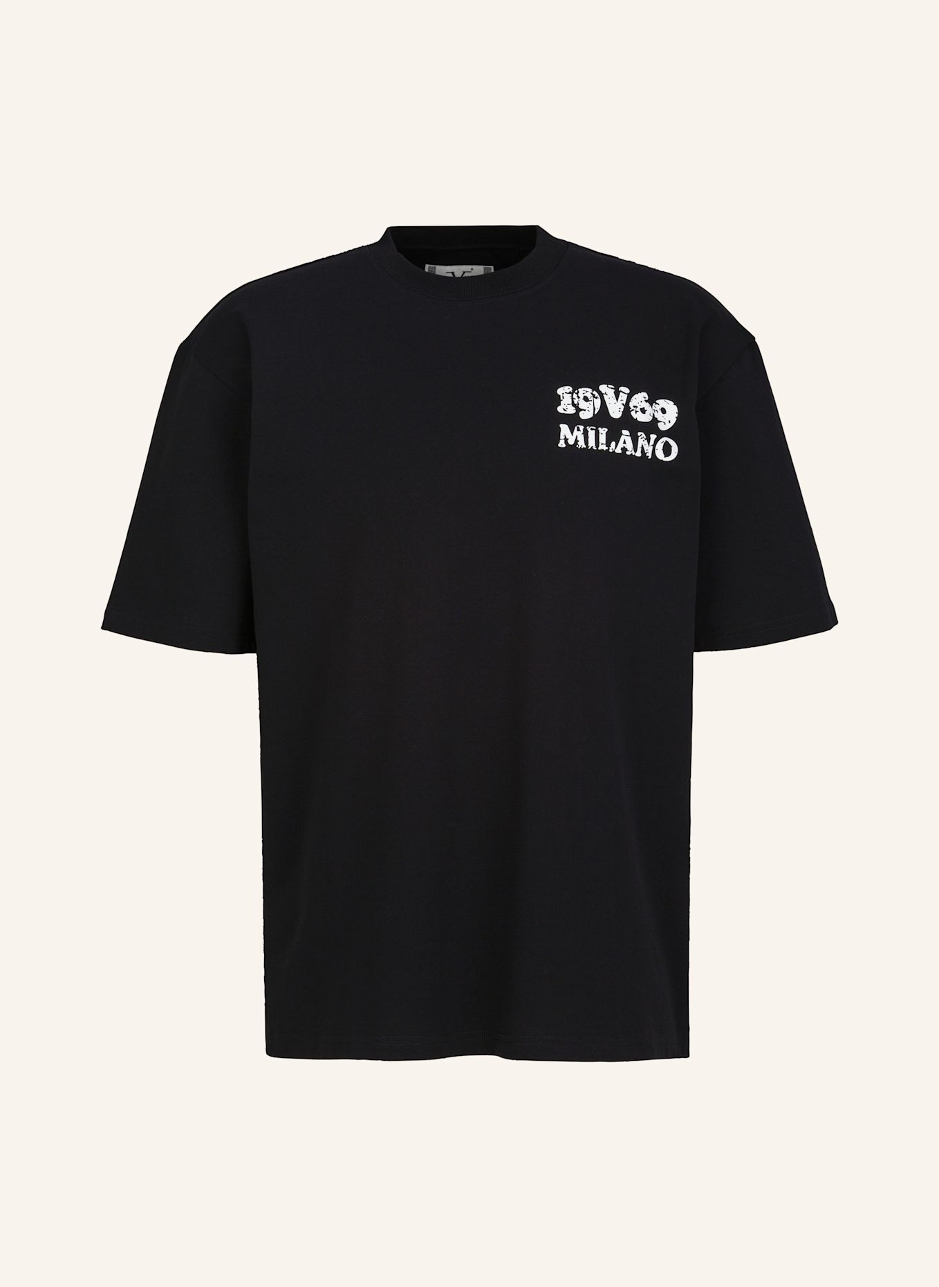 19V69 ITALIA T-Shirt Tamaro Angel: SCHWARZ