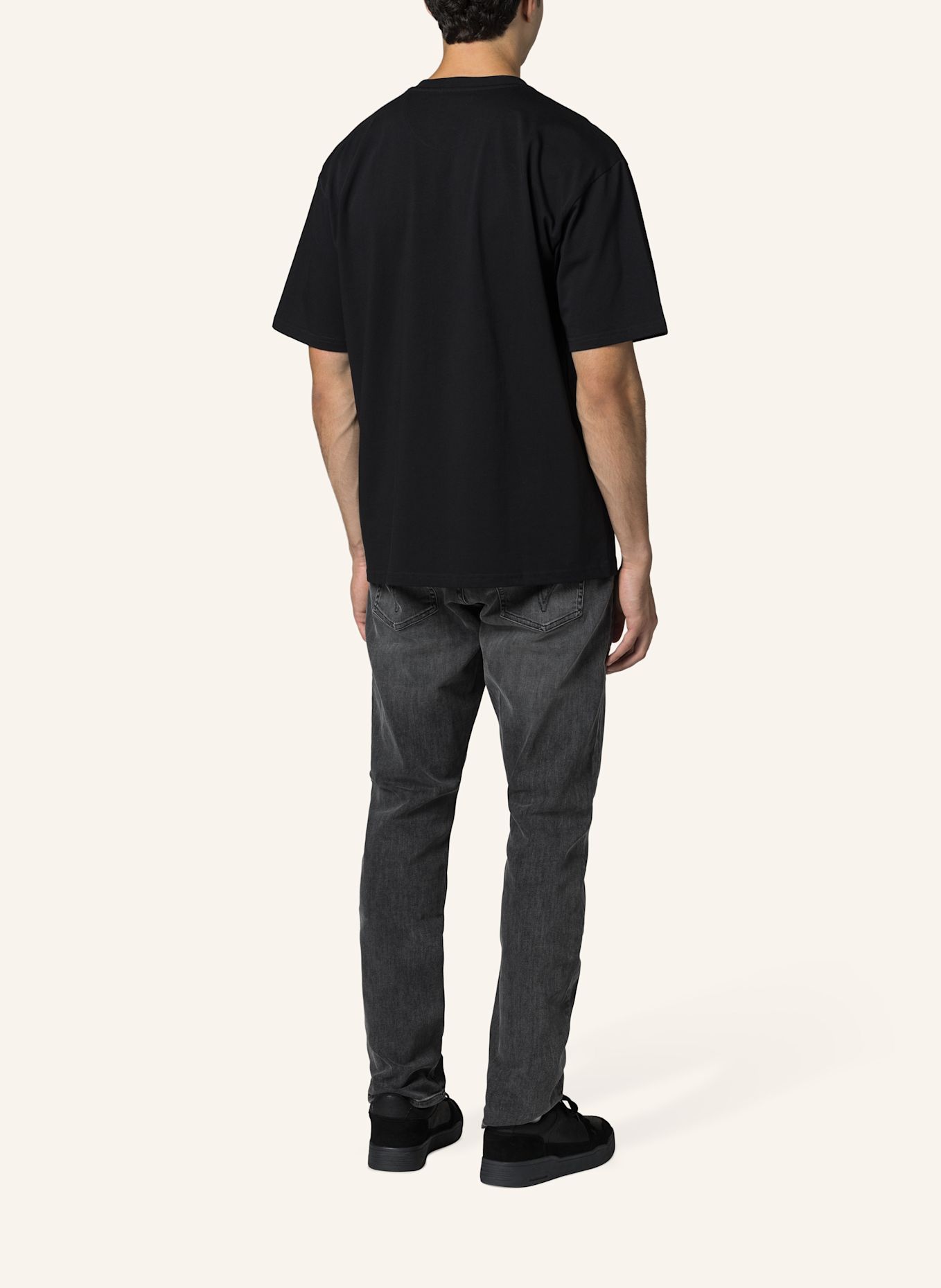 19V69 ITALIA T-Shirt Tamaro Pearls: SCHWARZ