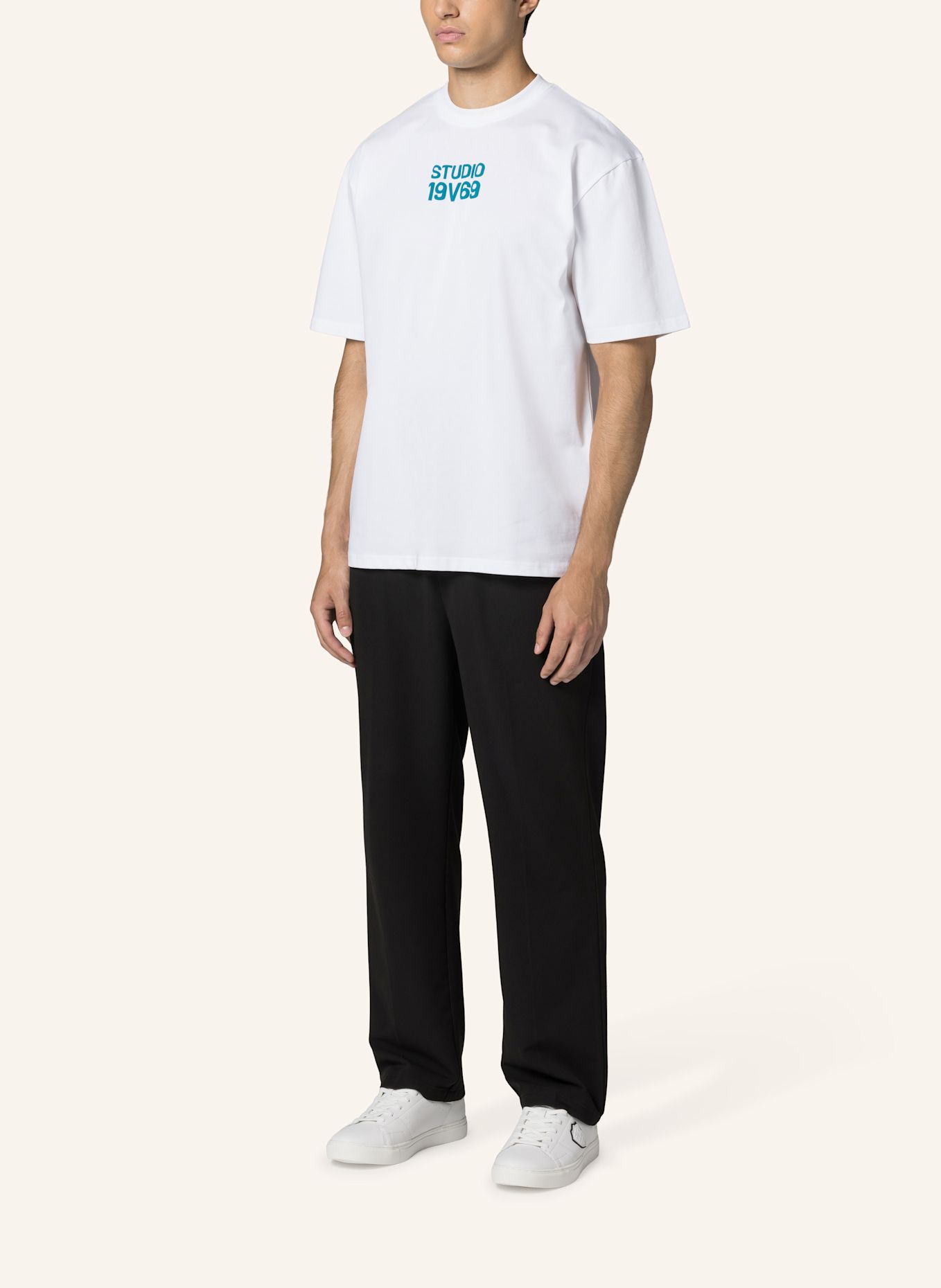 19V69 ITALIA T-Shirt Tamaro Studio: WEISS