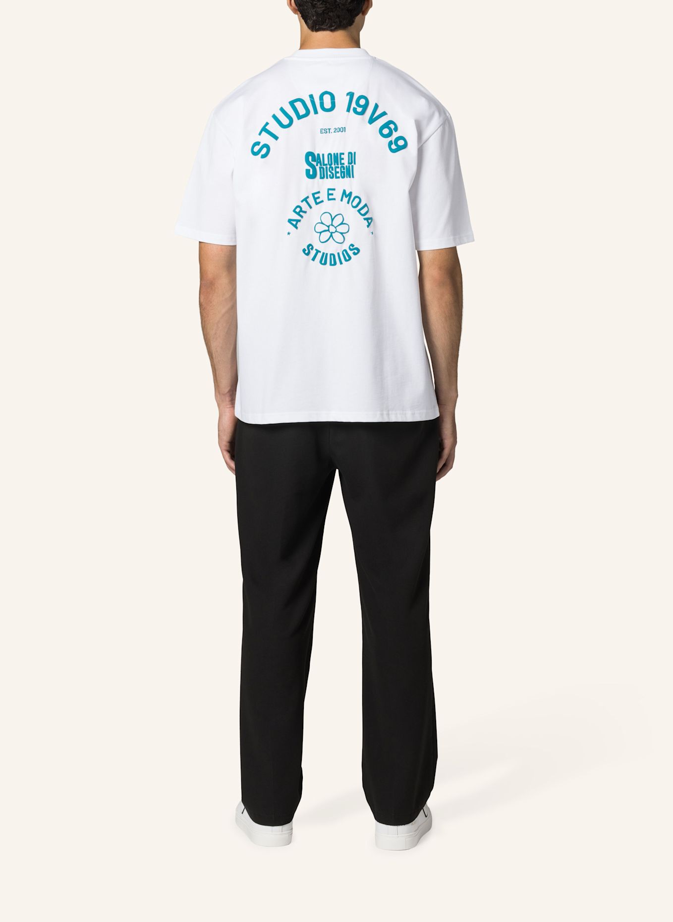 19V69 ITALIA T-Shirt Tamaro Studio: WEISS