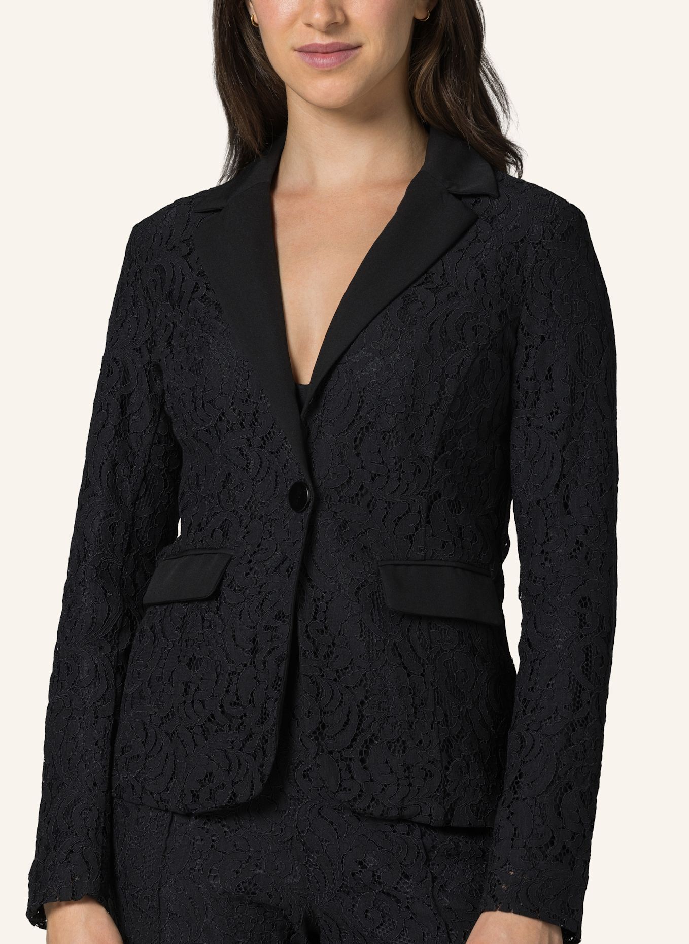 19V69 ITALIA Blazer Angelina Lace: SCHWARZ