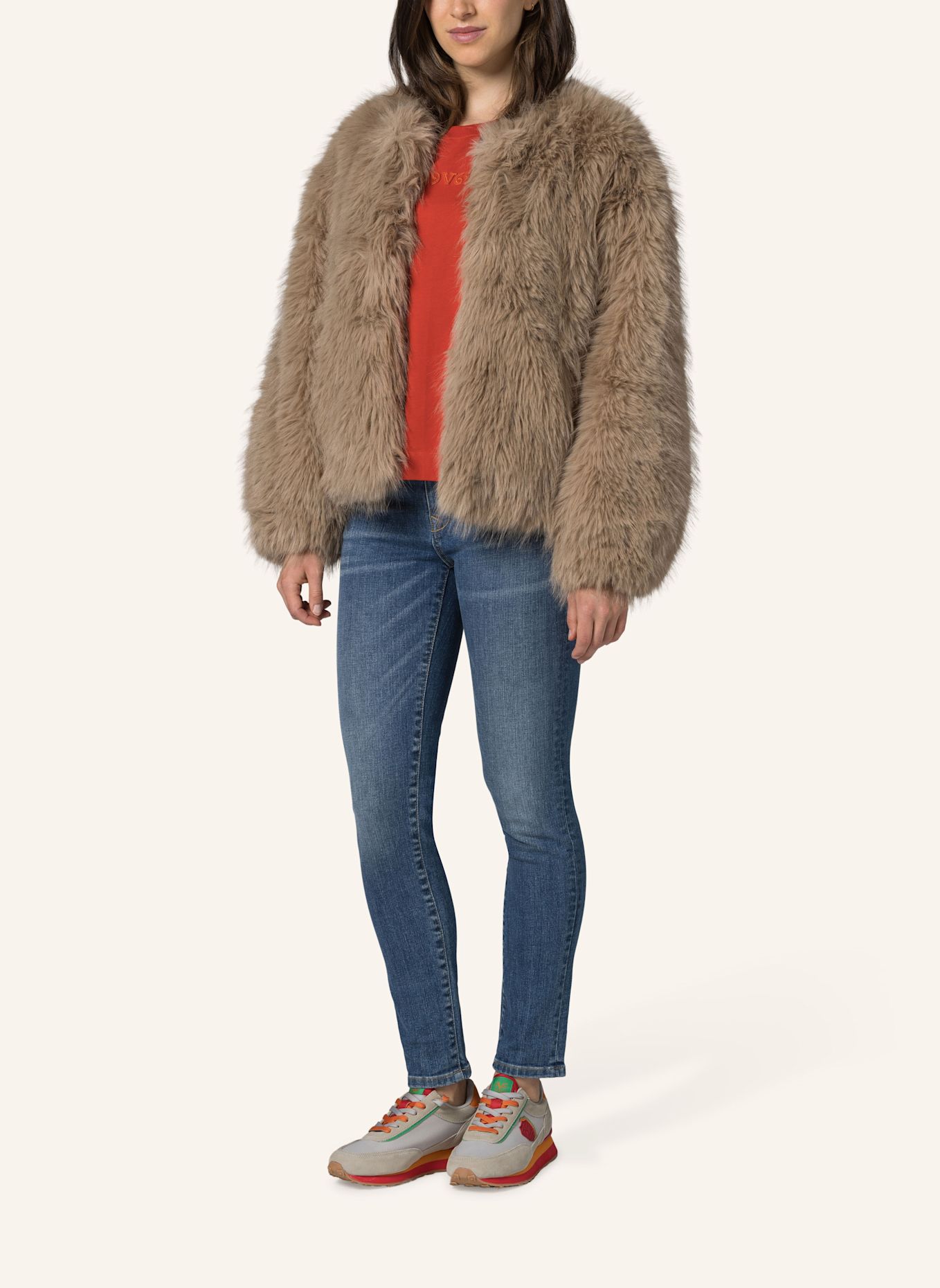 19V69 ITALIA Plüschjacke Alegra Street: BEIGE