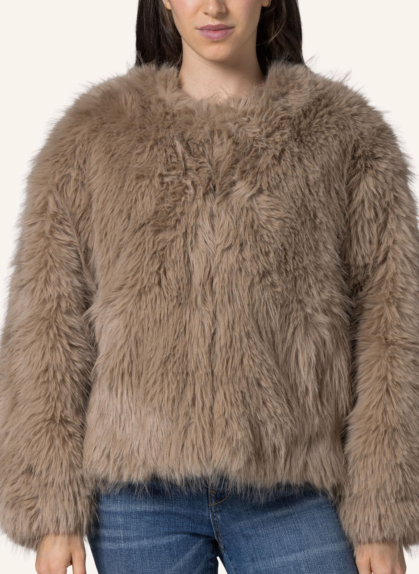 19V69 ITALIA Plüschjacke Alegra Street: BEIGE