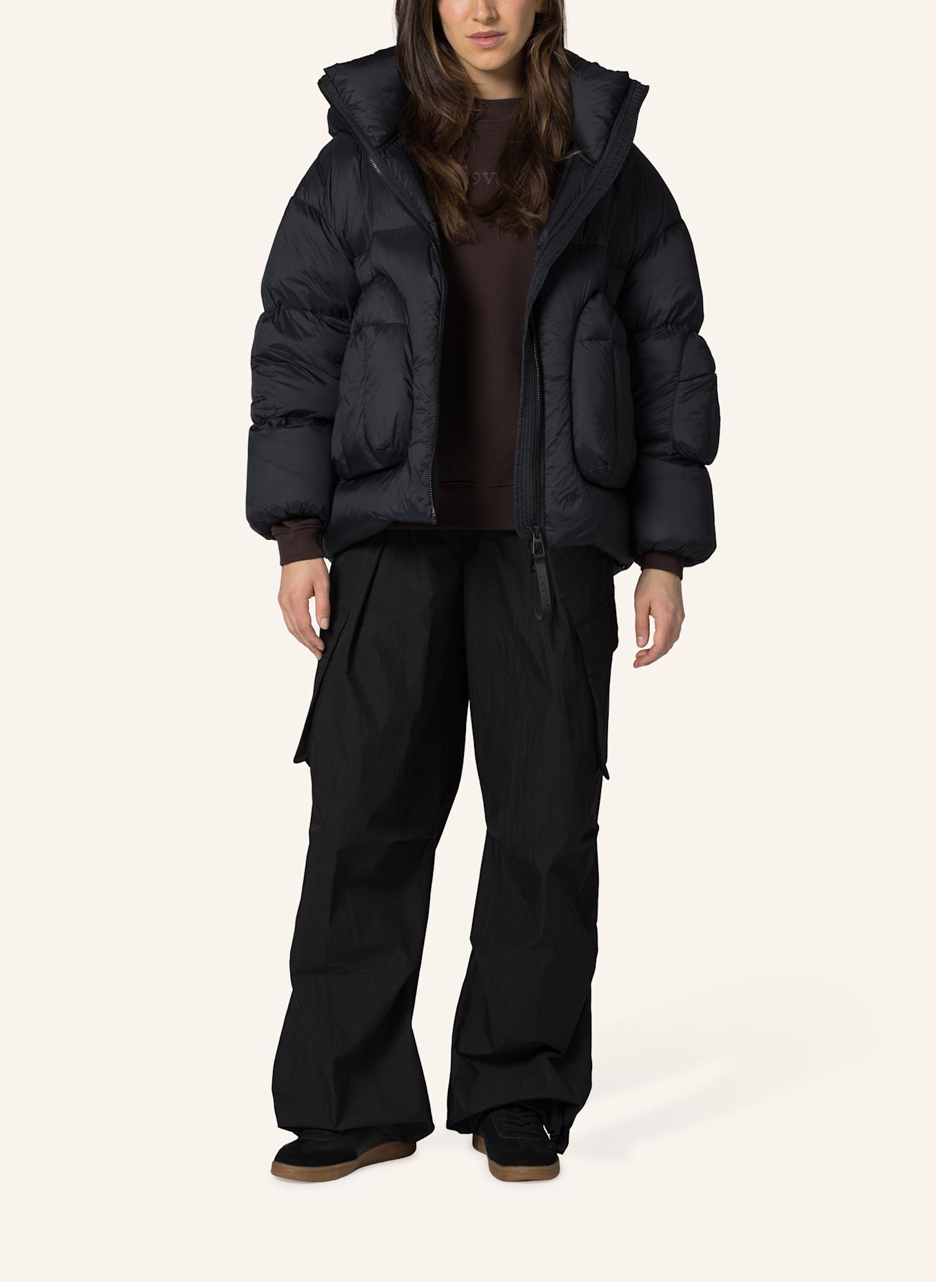 19V69 ITALIA Wolljacke Constance: SCHWARZ