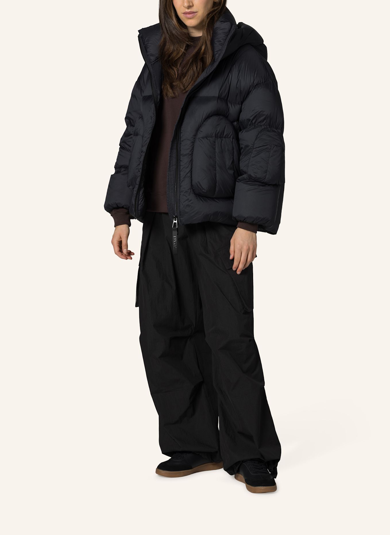 19V69 ITALIA Wolljacke Constance: SCHWARZ