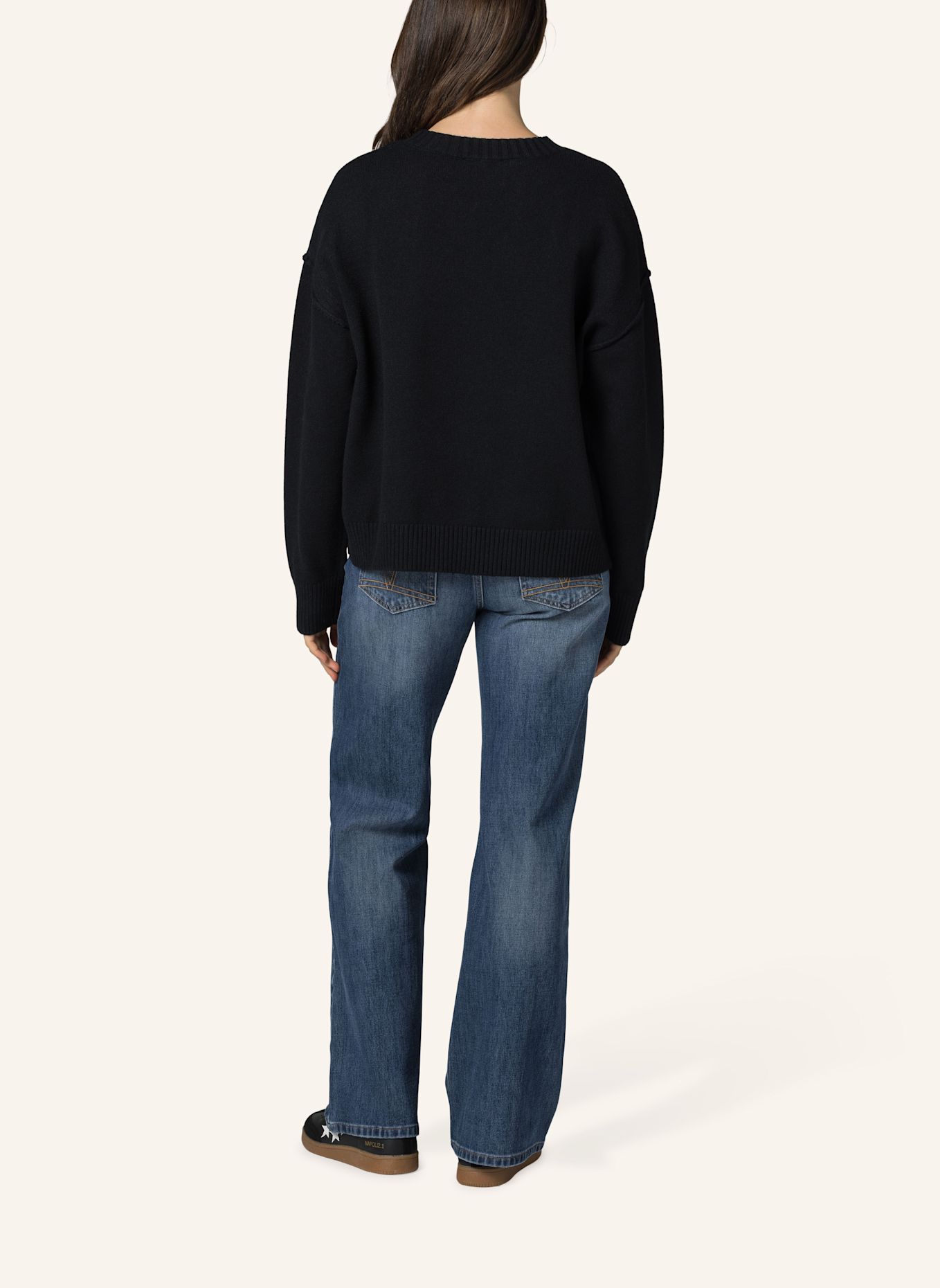 19V69 ITALIA Strickpullover: SCHWARZ