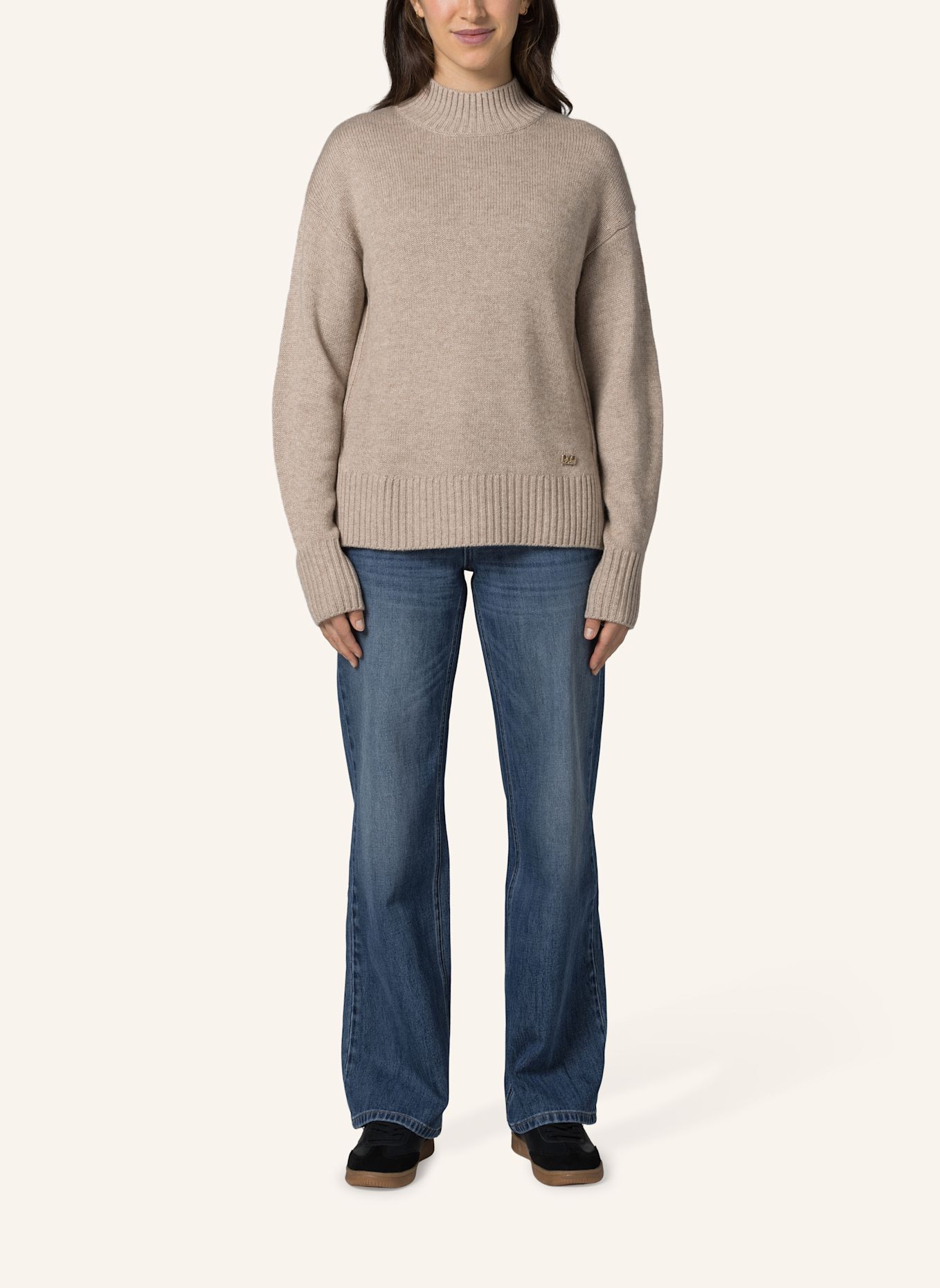 19V69 ITALIA Rollkragenpullover Lorena: BEIGE