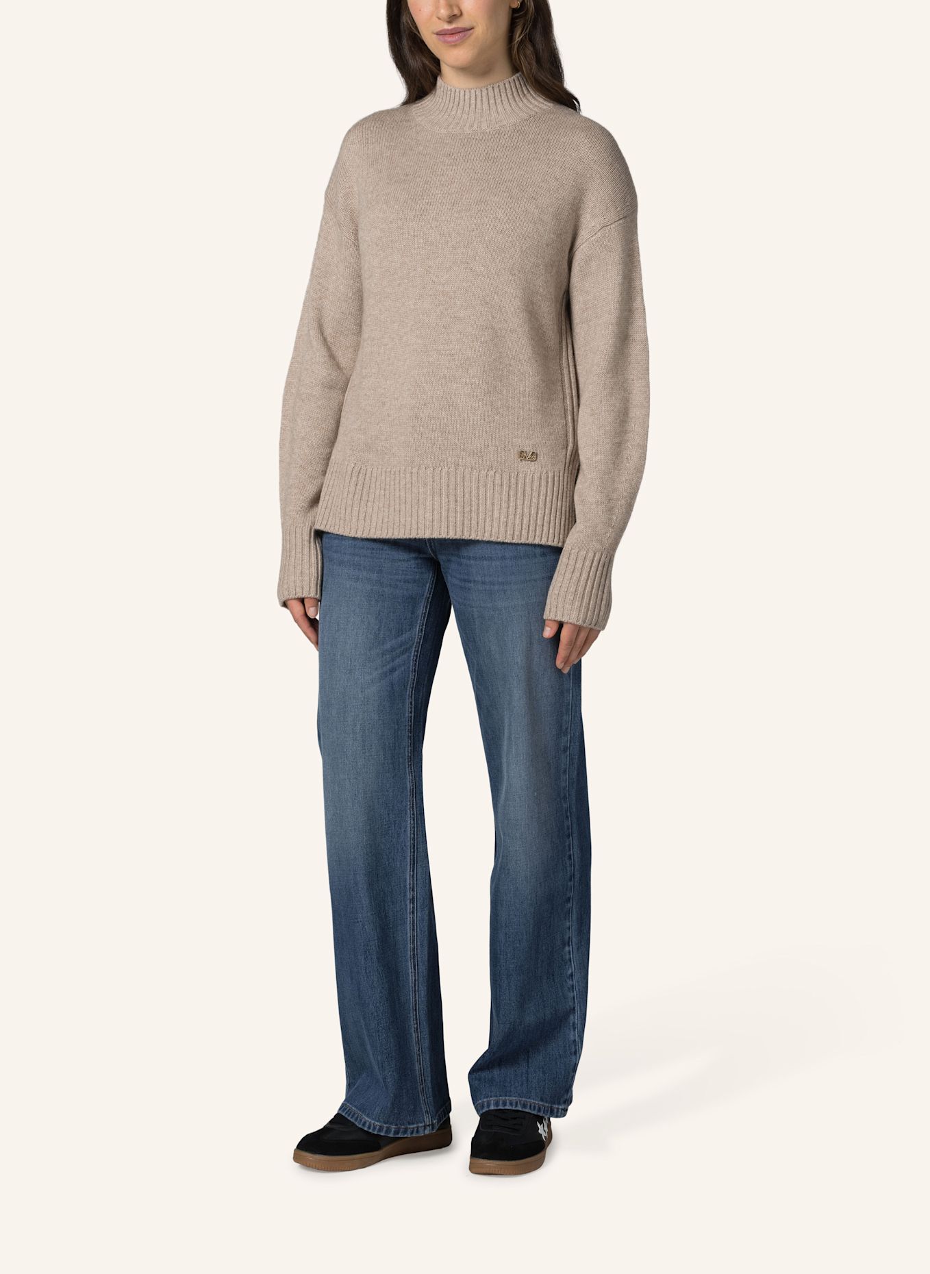 19V69 ITALIA Rollkragenpullover Lorena: BEIGE