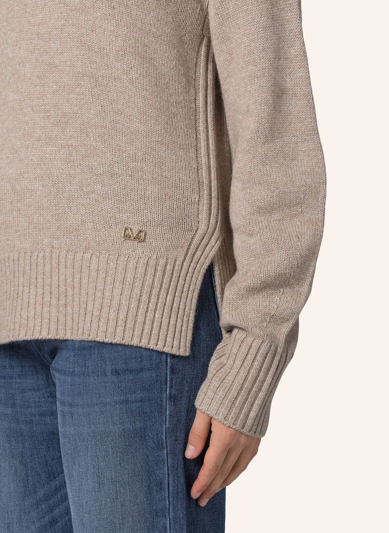 19V69 ITALIA Rollkragenpullover Lorena: BEIGE