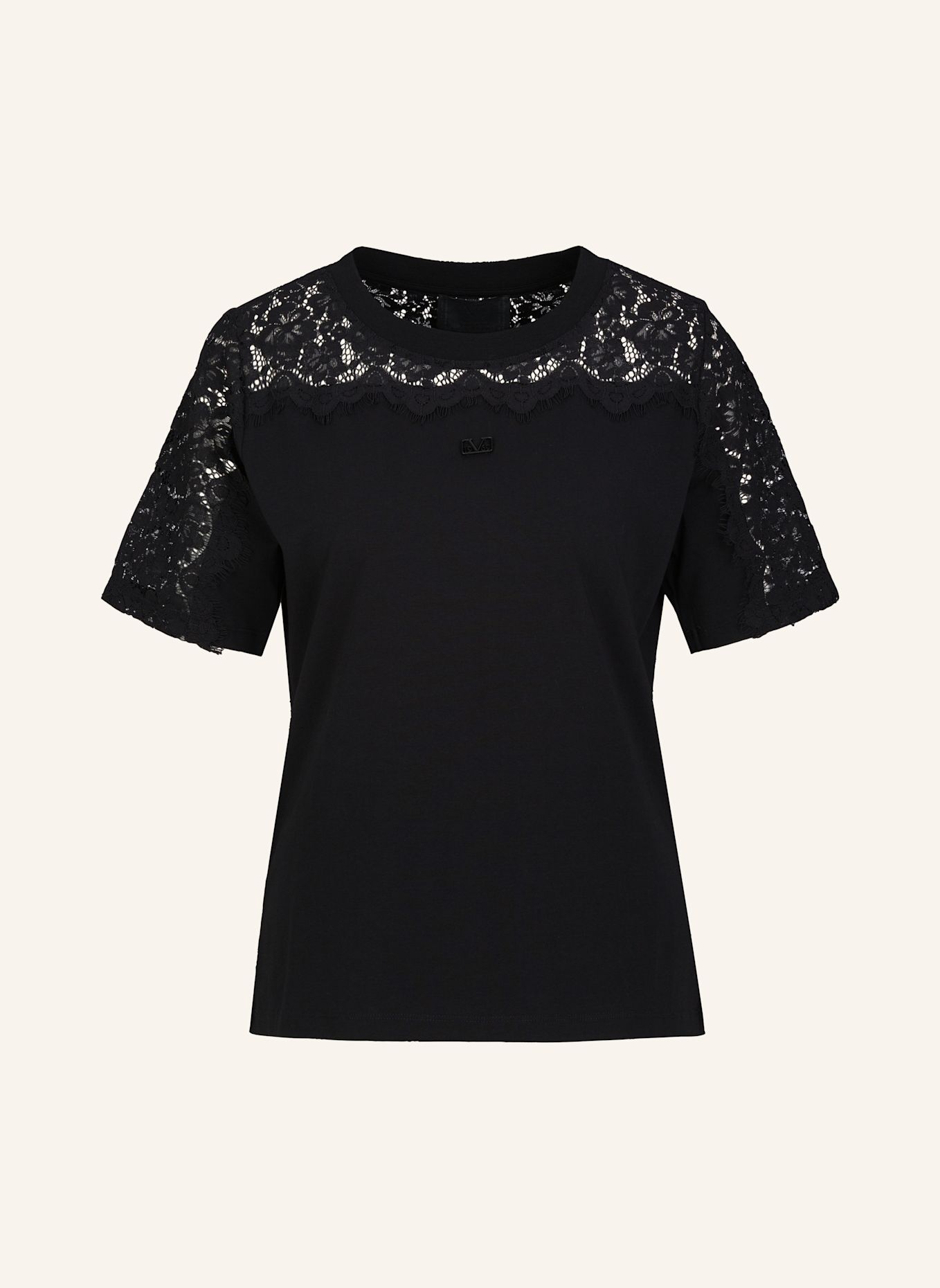 19V69 ITALIA T-Shirt Bellara Lace: SCHWARZ
