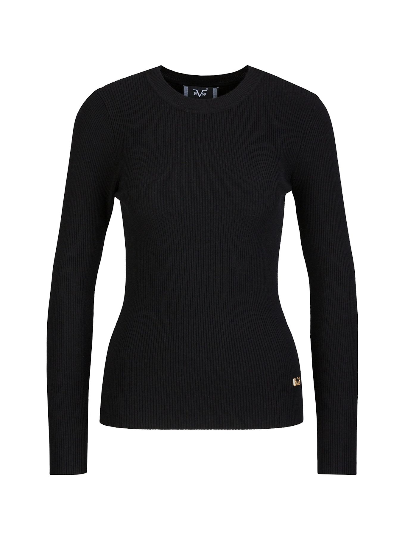 19V69 ITALIA Strickpullover Antonia: SCHWARZ
