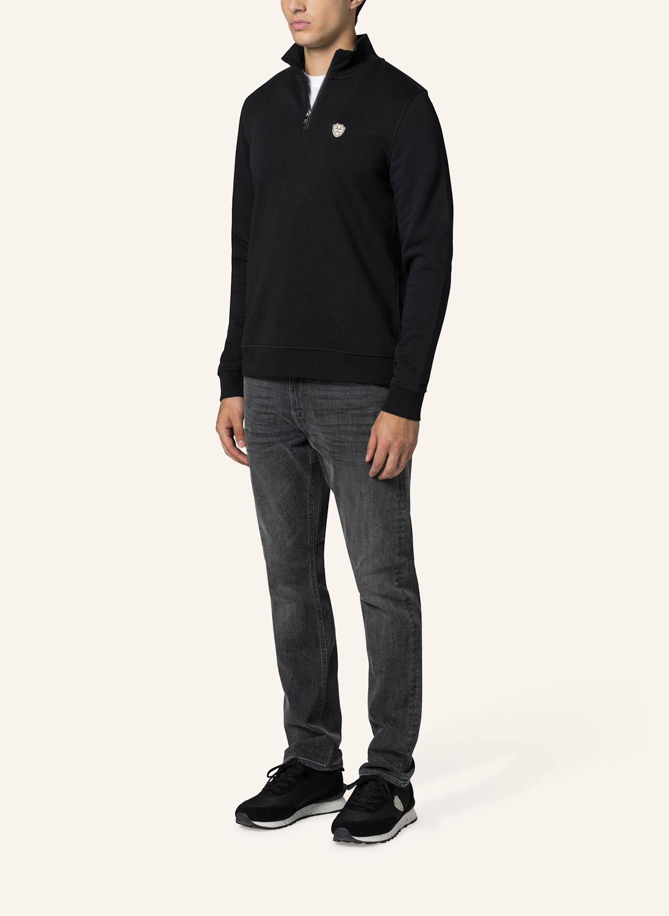 19V69 ITALIA Strickjacke Orazio: SCHWARZ