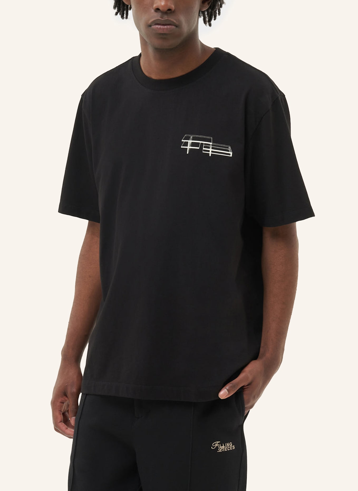 FILLING PIECES T-Shirt HANDSHAKE, Farbe: SCHWARZ (Bild 3)