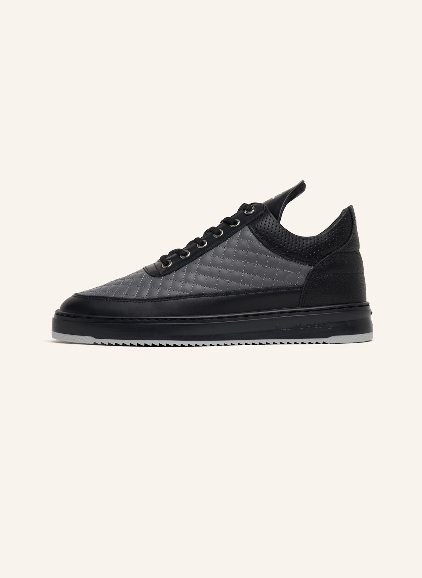 FILLING PIECES Low Top Sneaker QUILTED, Farbe: GRAU (Bild 3)