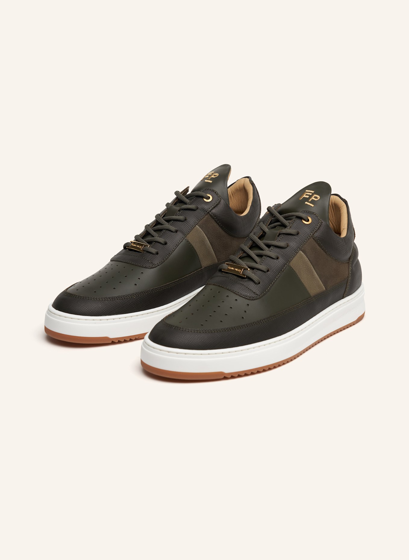 FILLING PIECES Low Top Sneaker GAME LUX, Farbe: GRÜN (Bild 1)